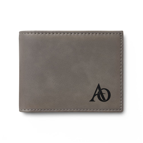 Bi-Fold Wallet with Flip - AO Logo
