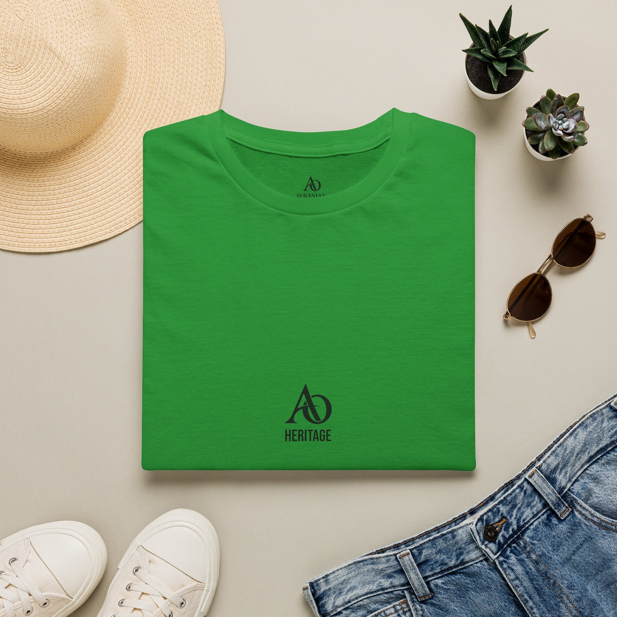 Unisex Softstyle T-Shirt - Albanian Origins - AO Logo - Heritage
