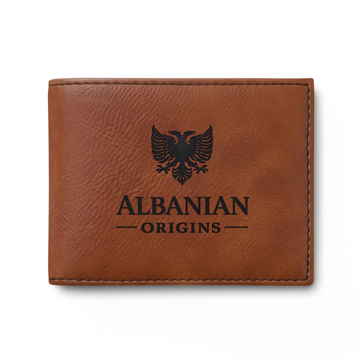 Bi-Fold Wallet with Flip - Albanian Origins Eagle Design