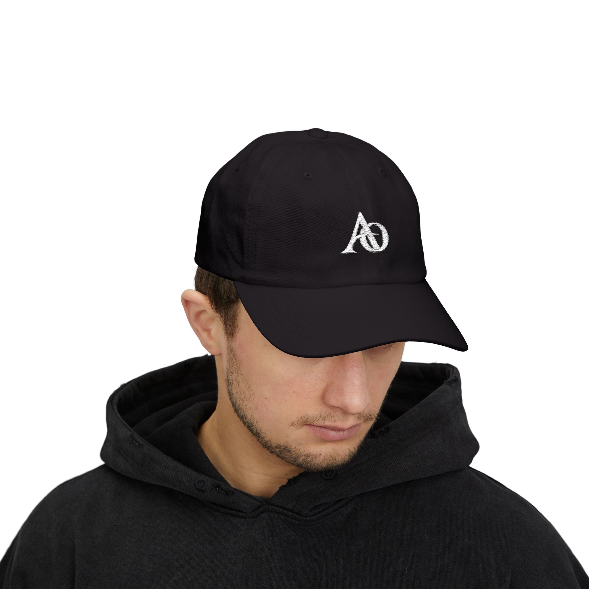 Classic Cap - AO White Logo (Embroidery) - Albanian Origins