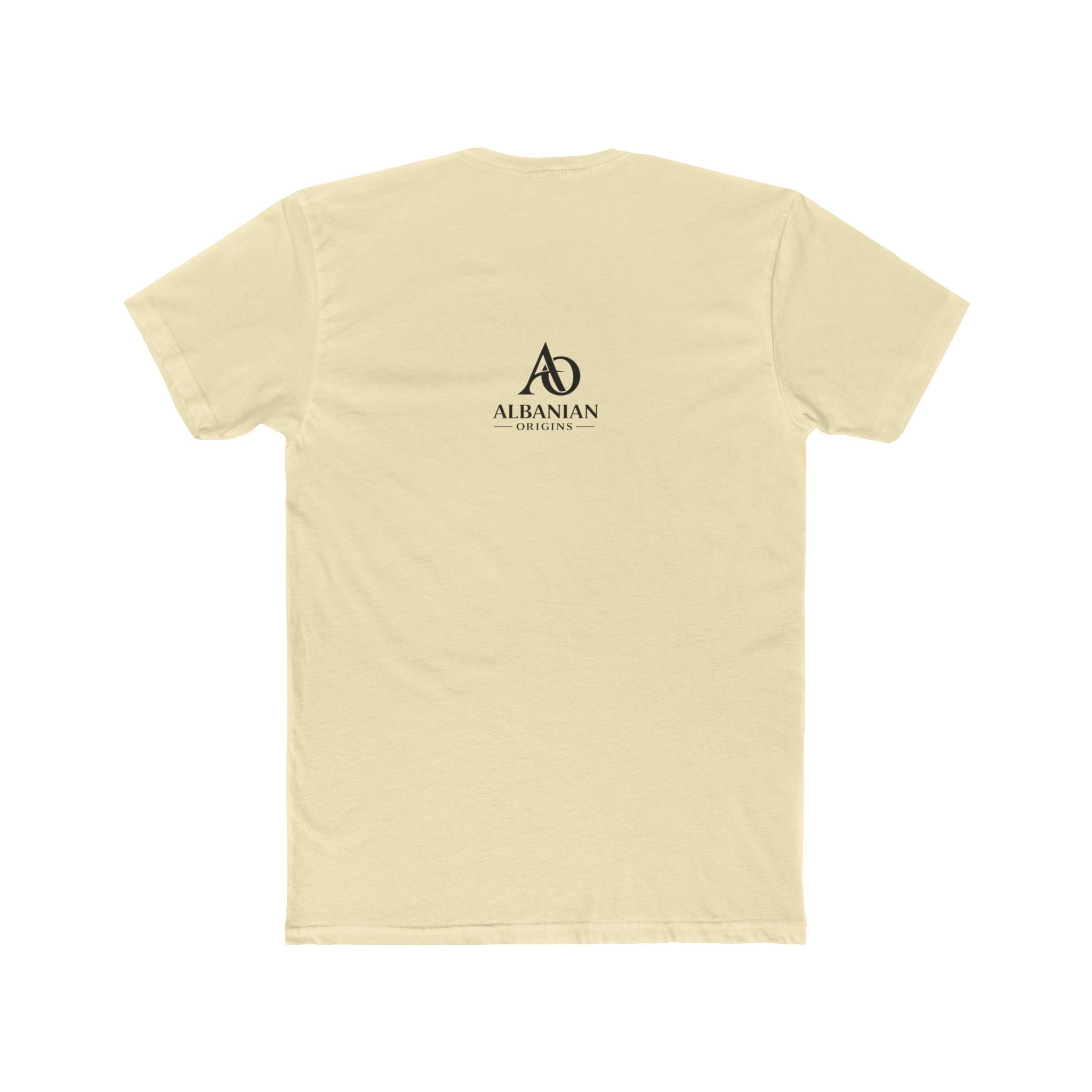 Unisex Cotton Crew Tee - Tribal Eagle Design - Albanian Origins Logo