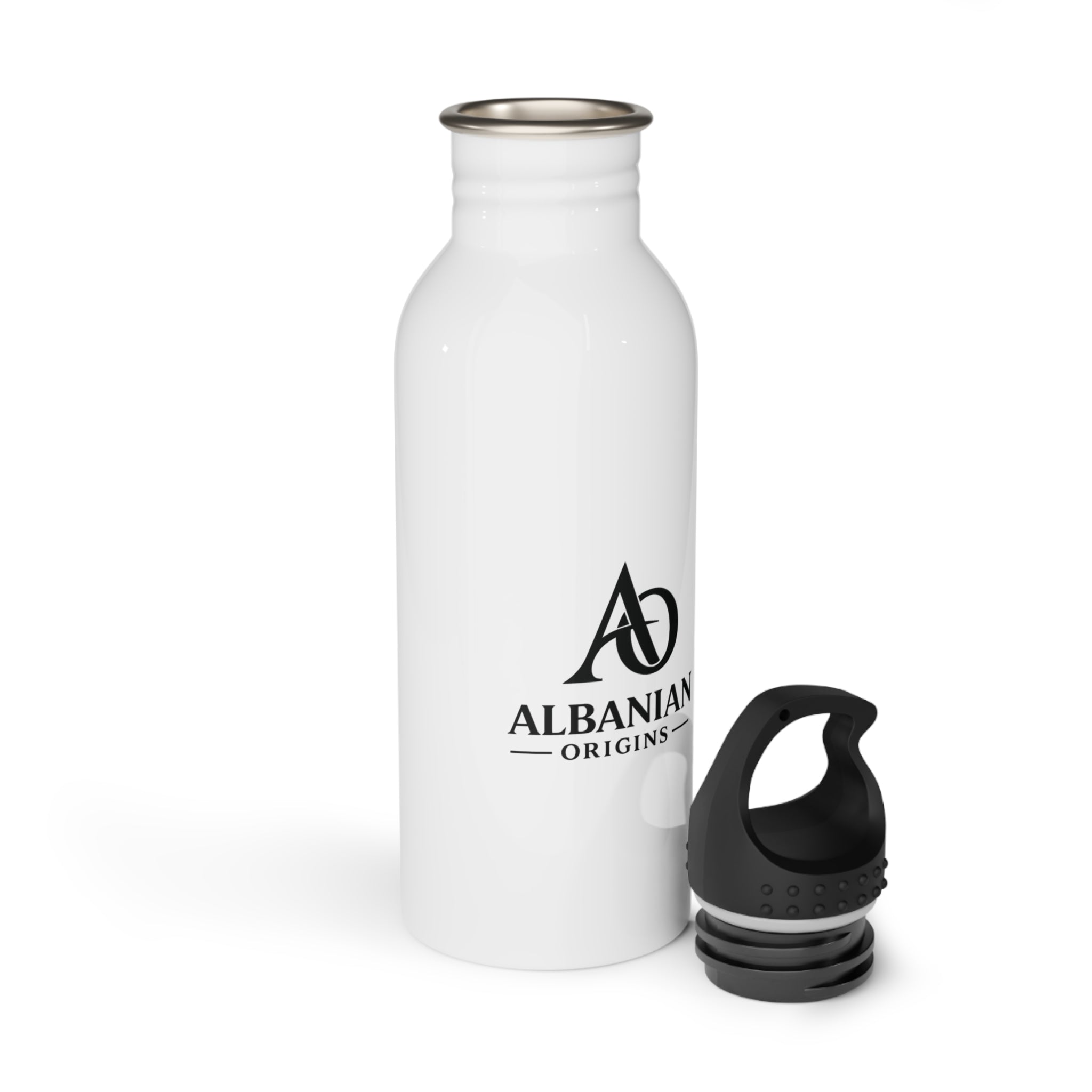 Stainless Steel Water Bottle - Albanian Origins Logo