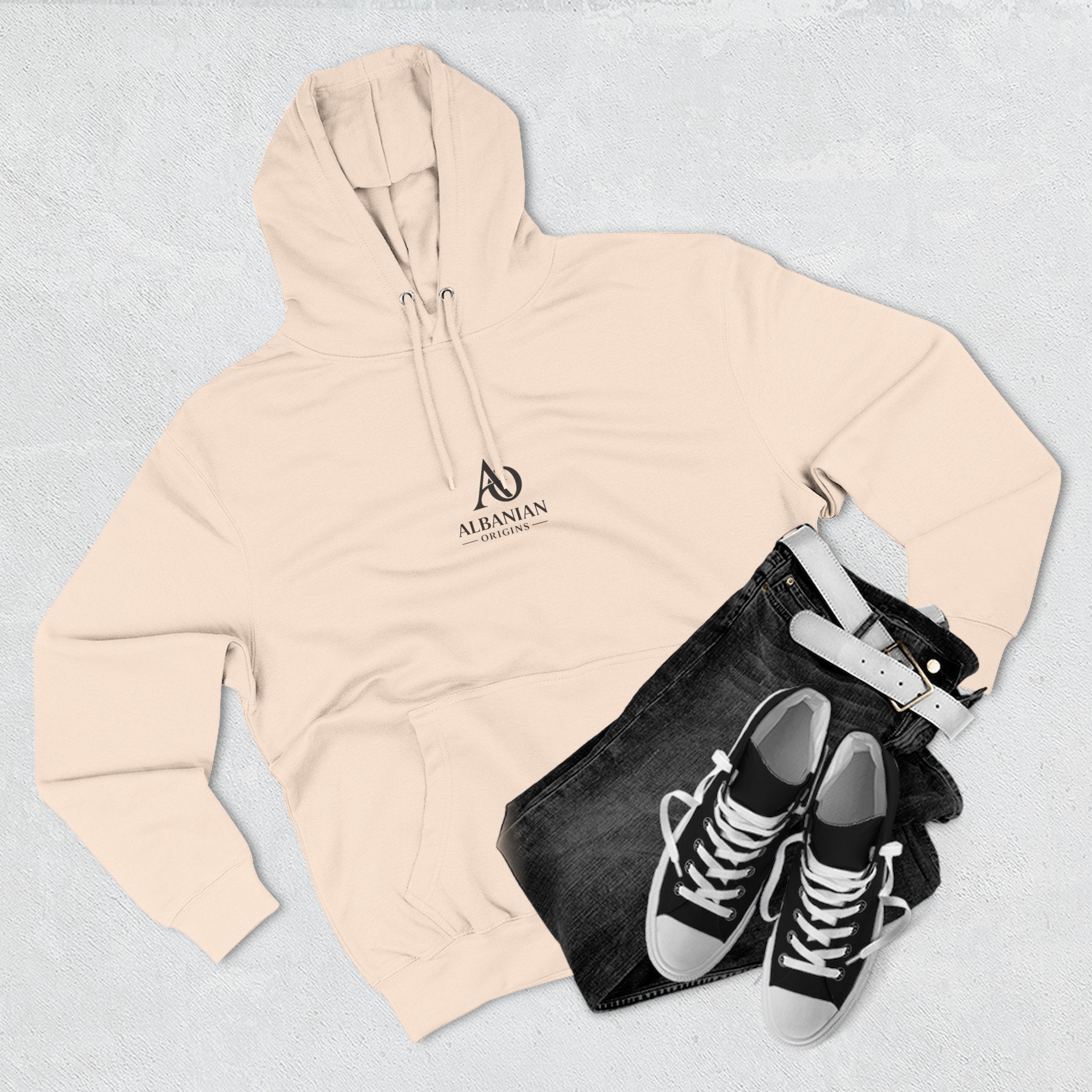 Albanian Origins - Three-Panel Fleece Hoodie