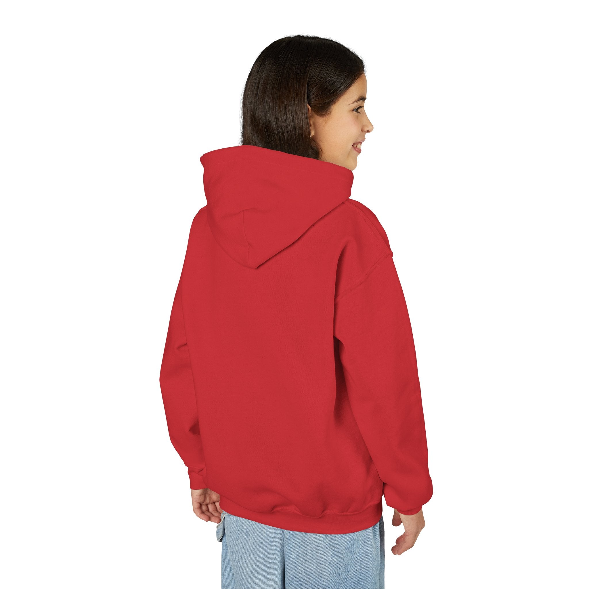 Youth Heavy Blend Hooded Sweatshirt - Albanian Origins Eagle