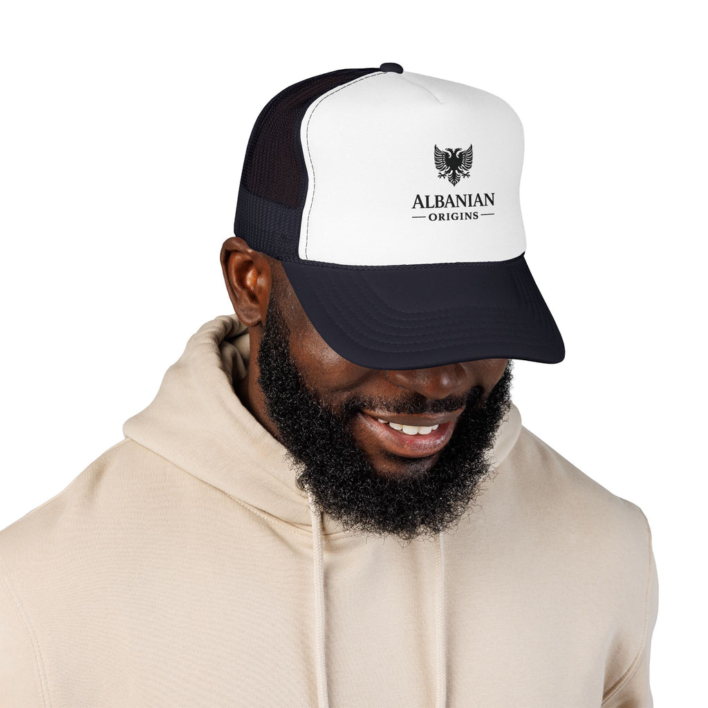 Foam Trucker Hat - Albanian Origins Eagle