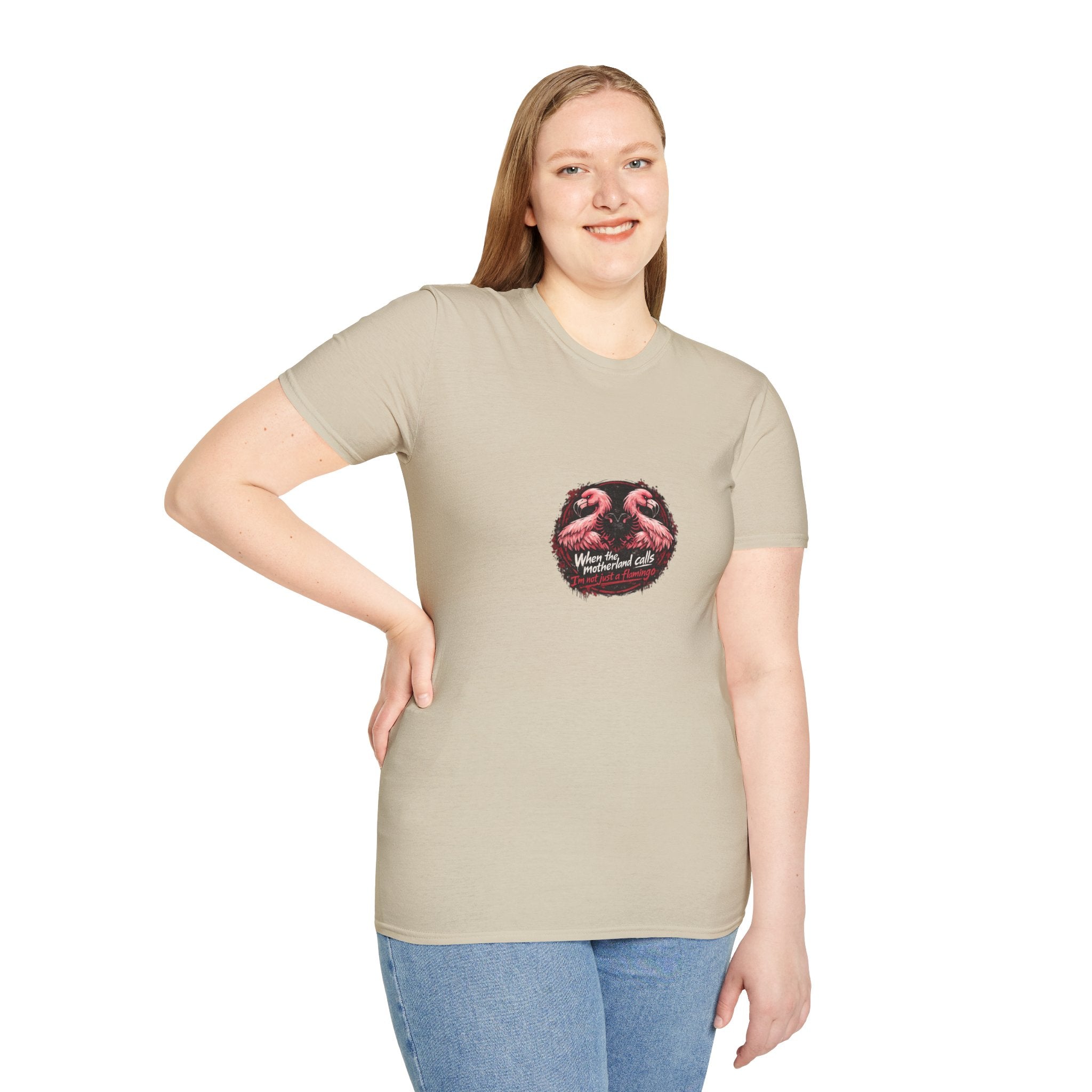 Unisex Softstyle T-Shirt - Motherland Calls - Albanian Origins
