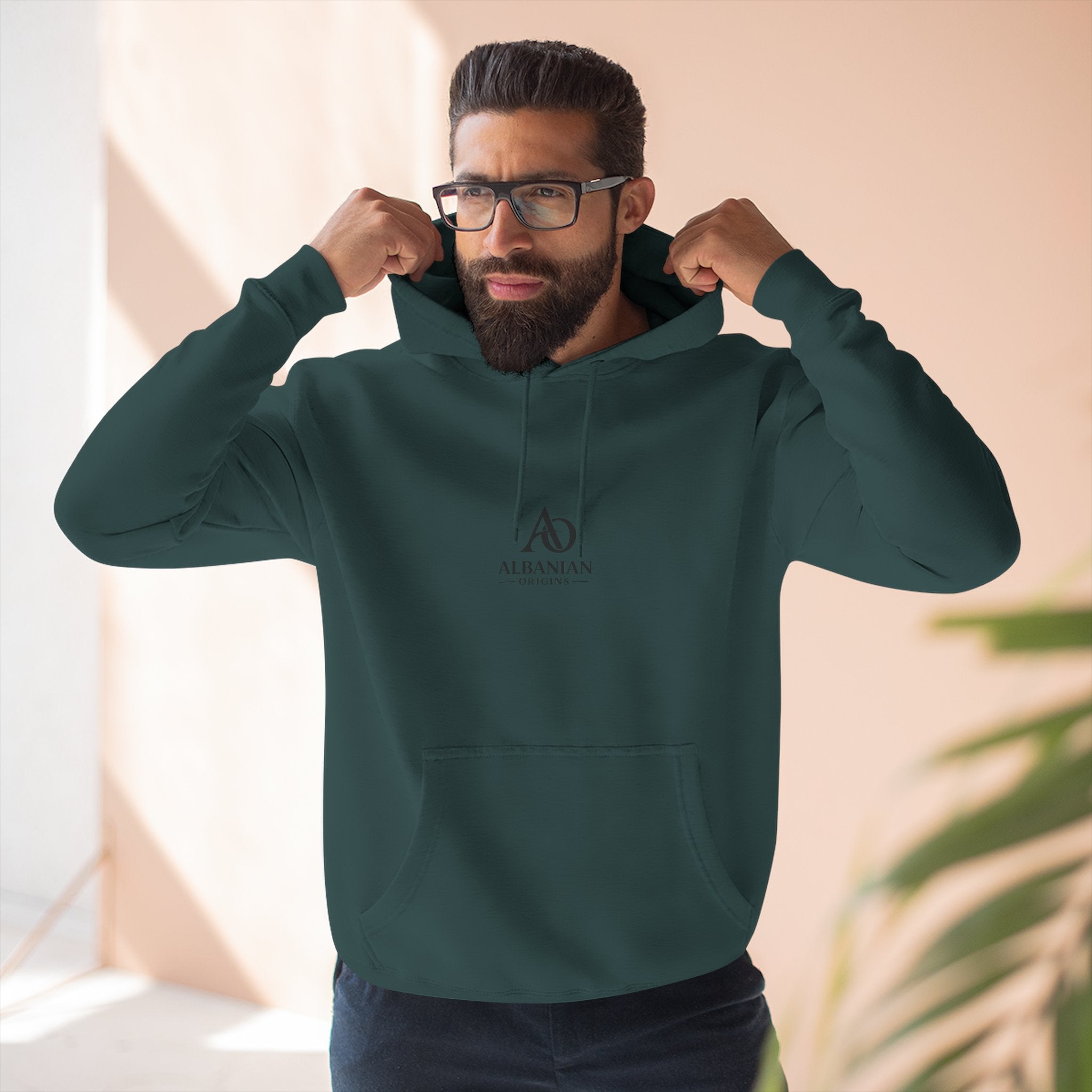 Albanian Origins - Three-Panel Fleece Hoodie
