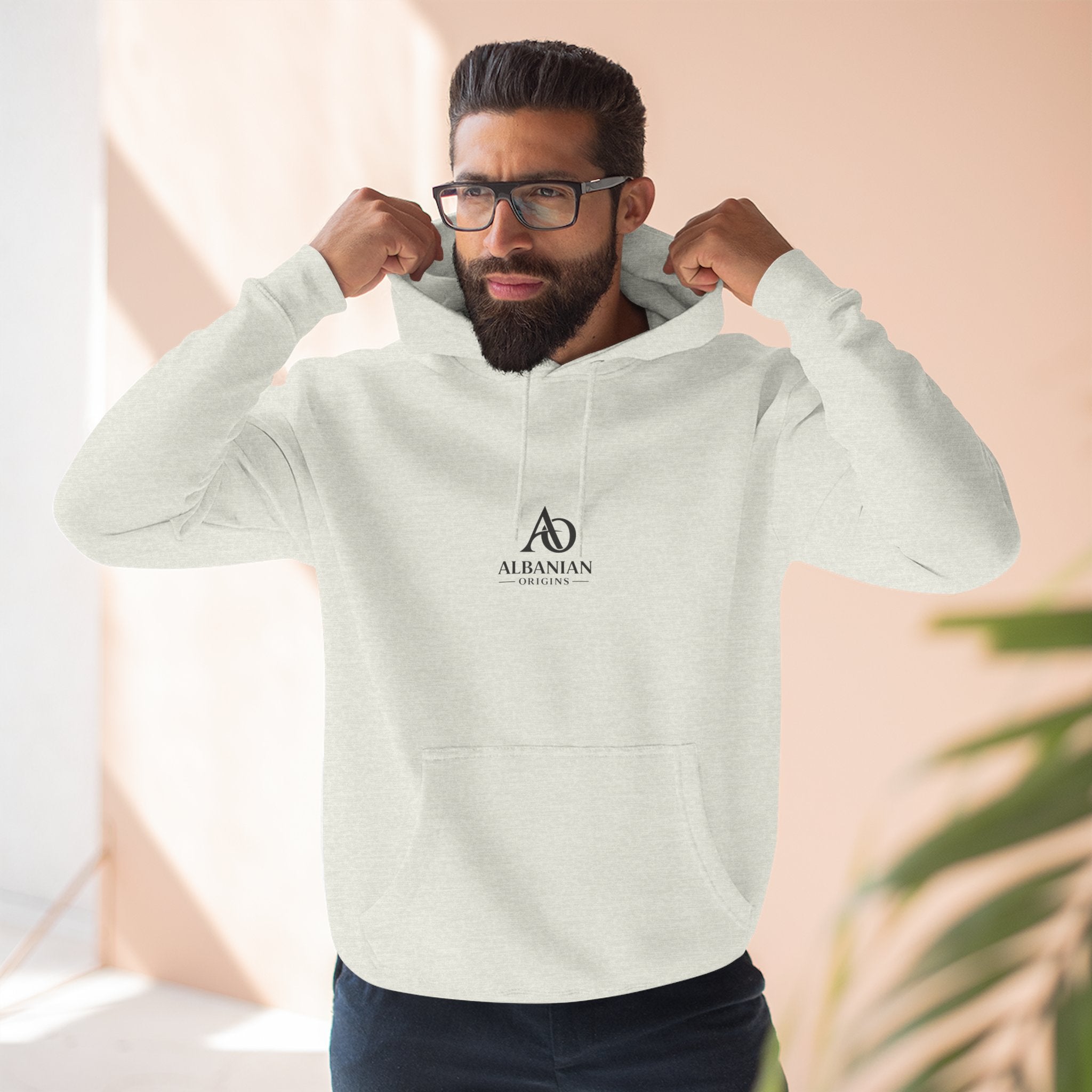 Albanian Origins - Three-Panel Fleece Hoodie