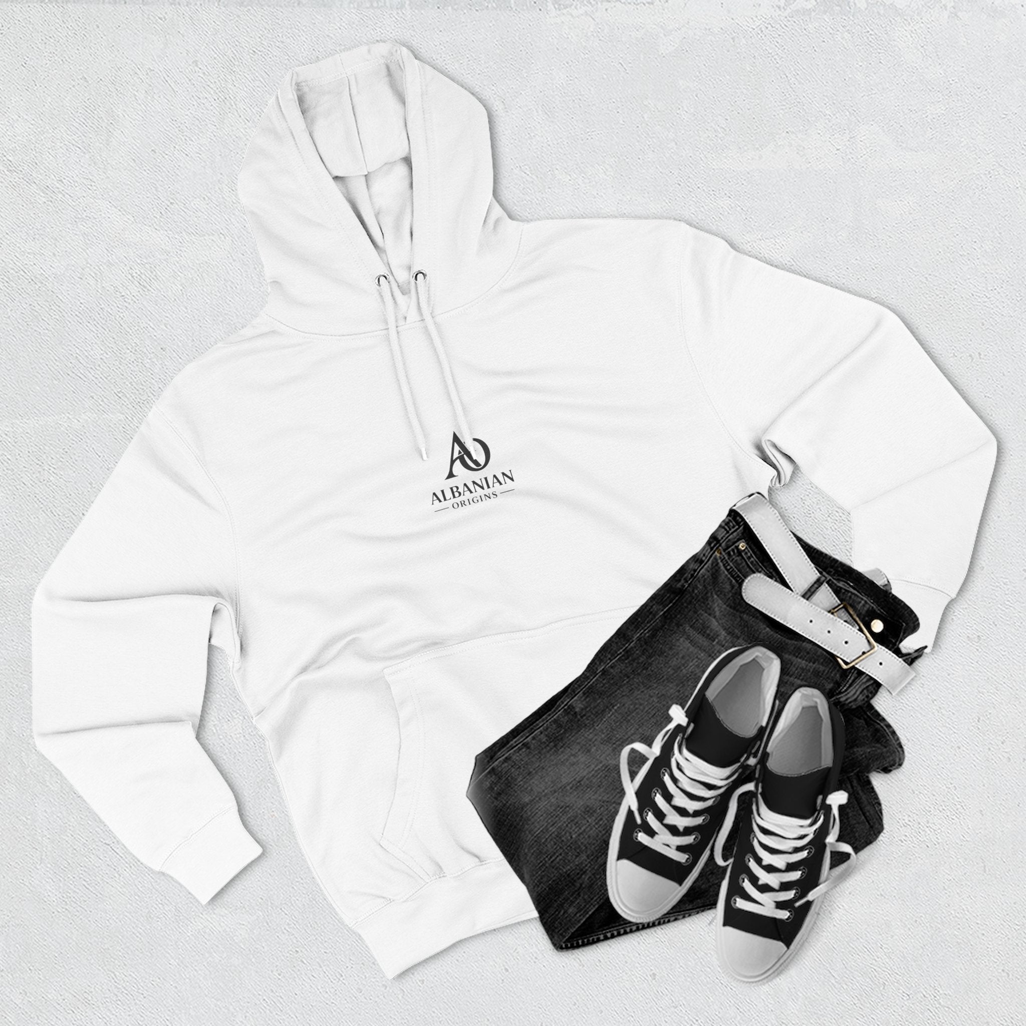 Albanian Origins - Three-Panel Fleece Hoodie