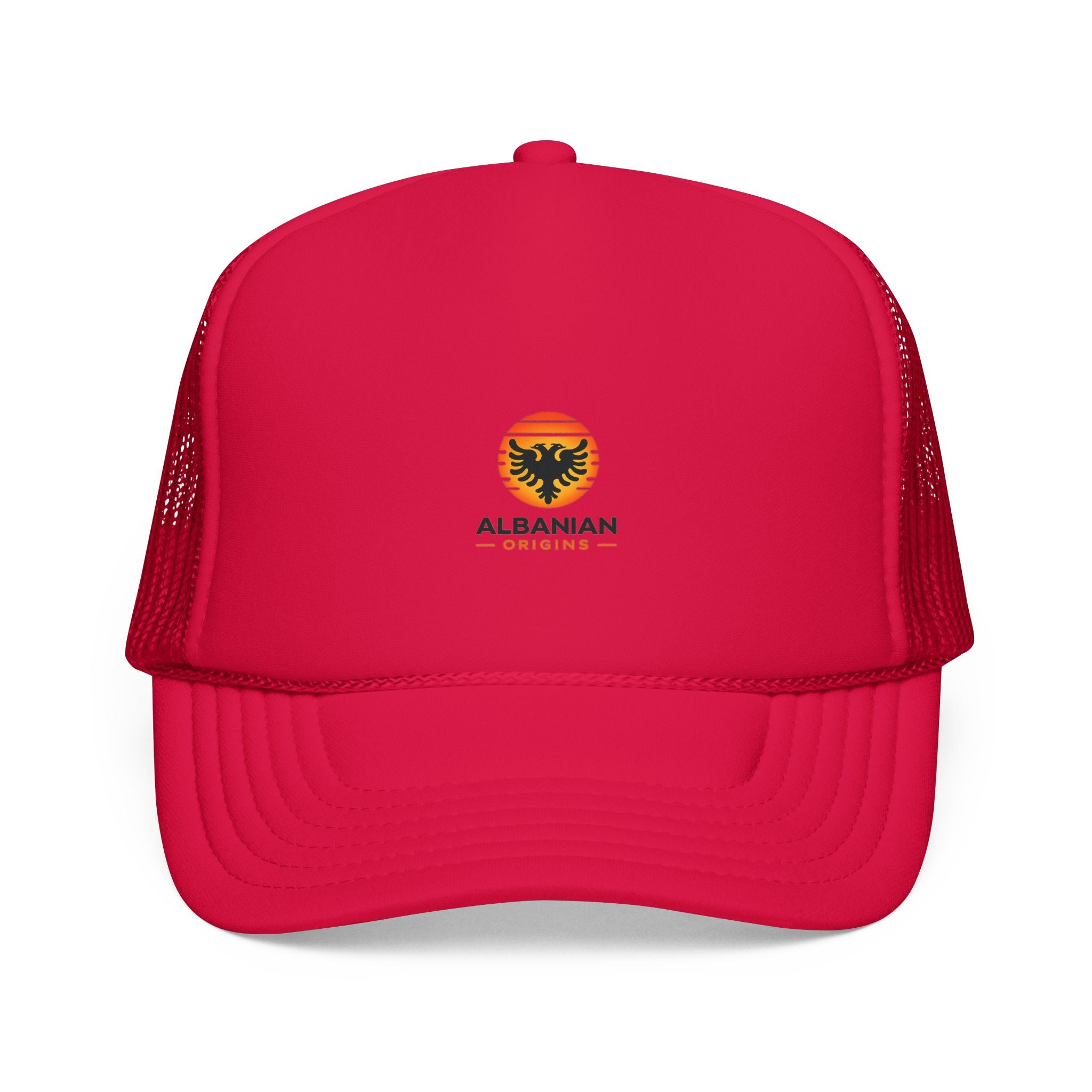 Foam Trucker Hat - Albanian Origins Sun Logo