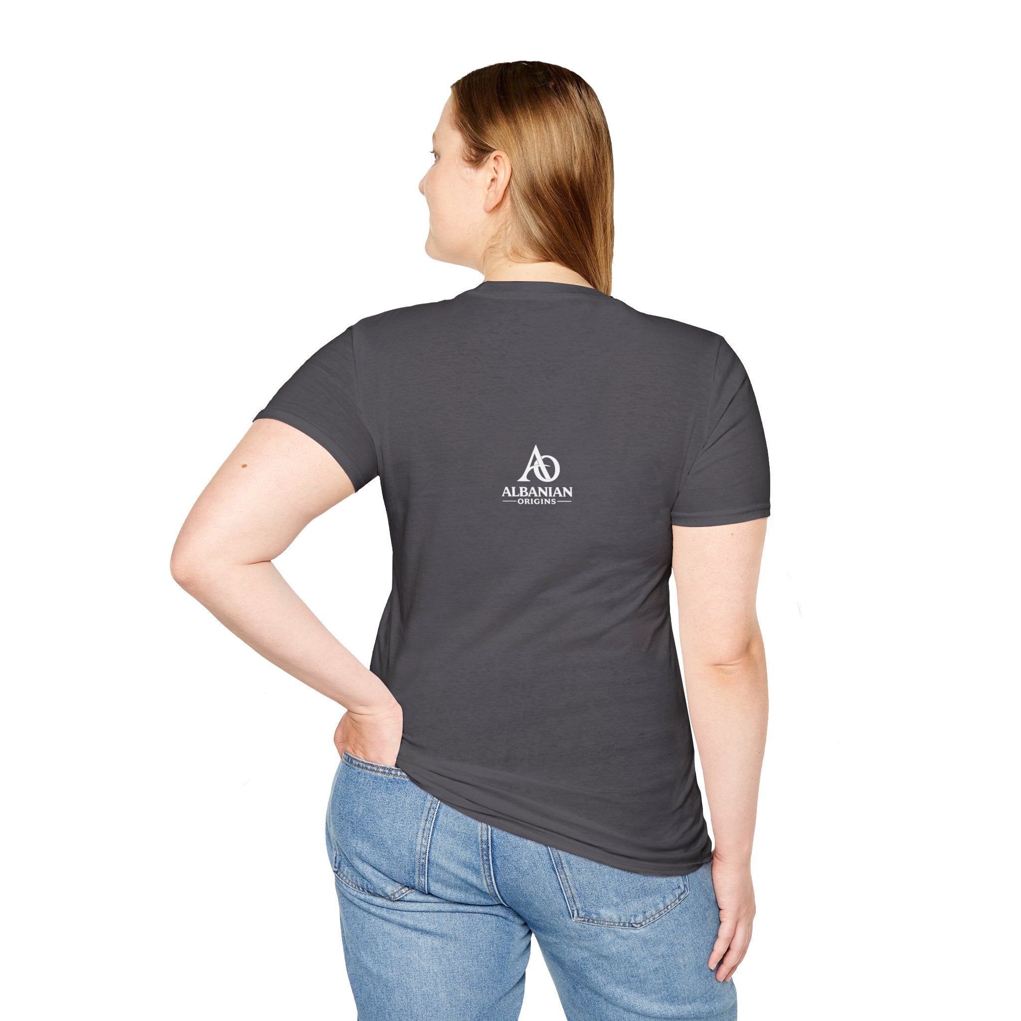 Unisex Softstyle T-Shirt - Albanians Against Corruption - Albanian Origins