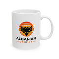Ceramic Mug, (11oz, 15oz) - Albanian Origins Sun Logo
