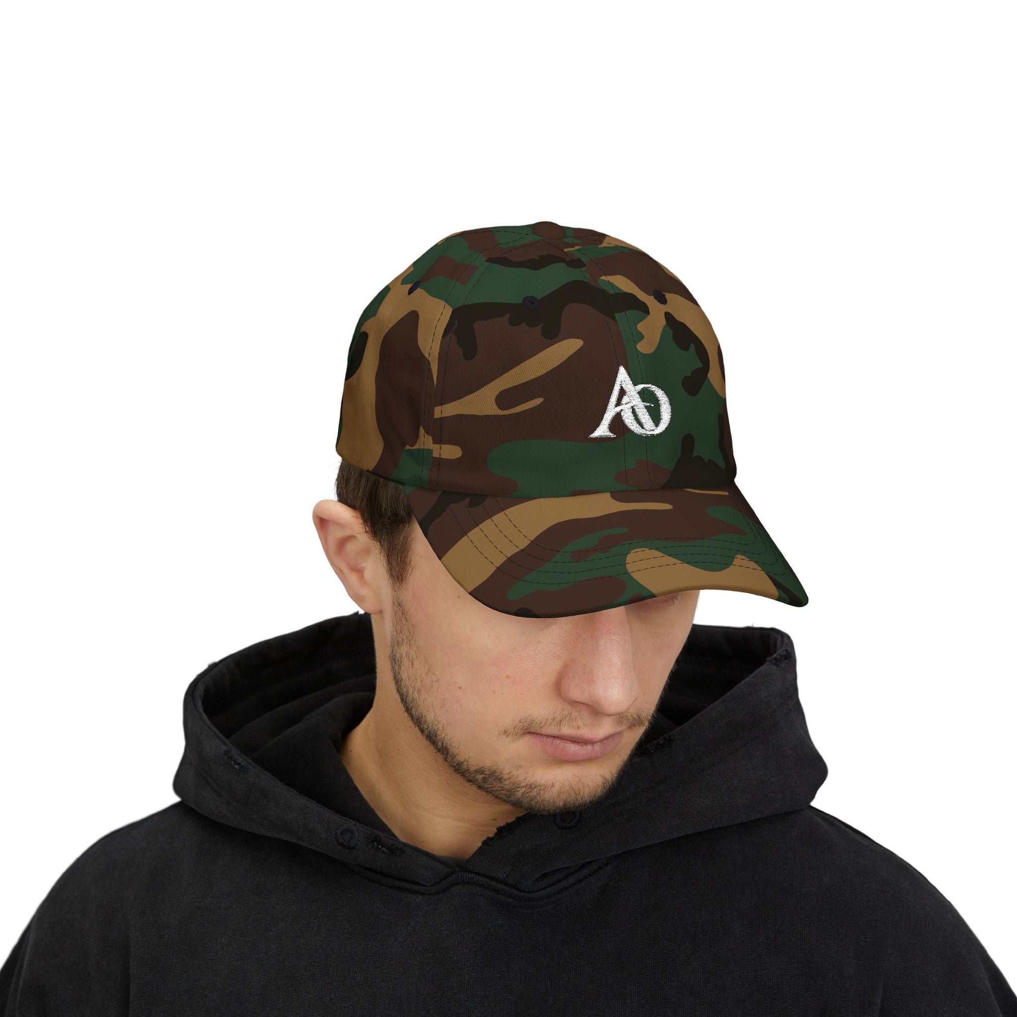 Classic Cap - AO White Logo (Embroidery) - Albanian Origins