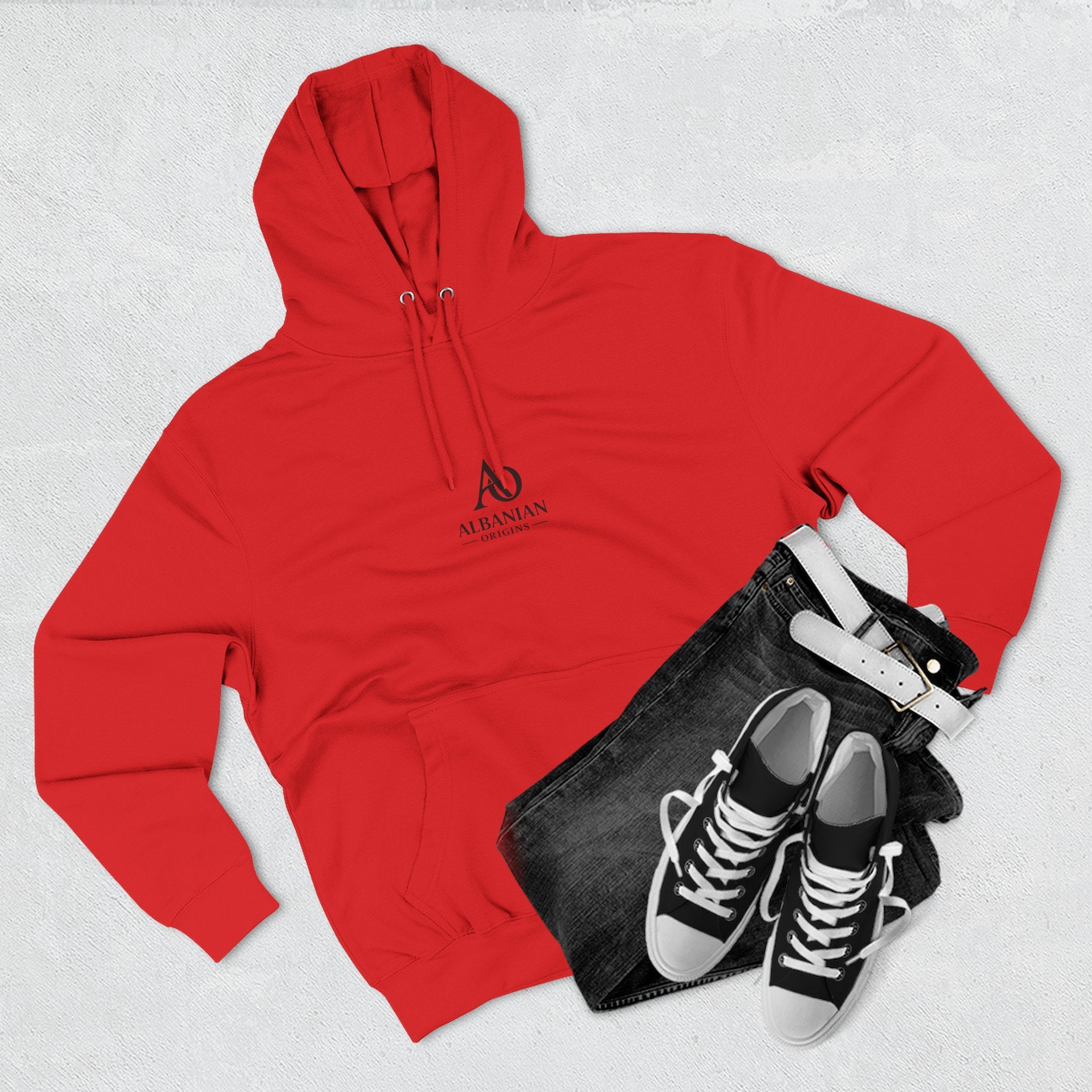 Albanian Origins - Three-Panel Fleece Hoodie