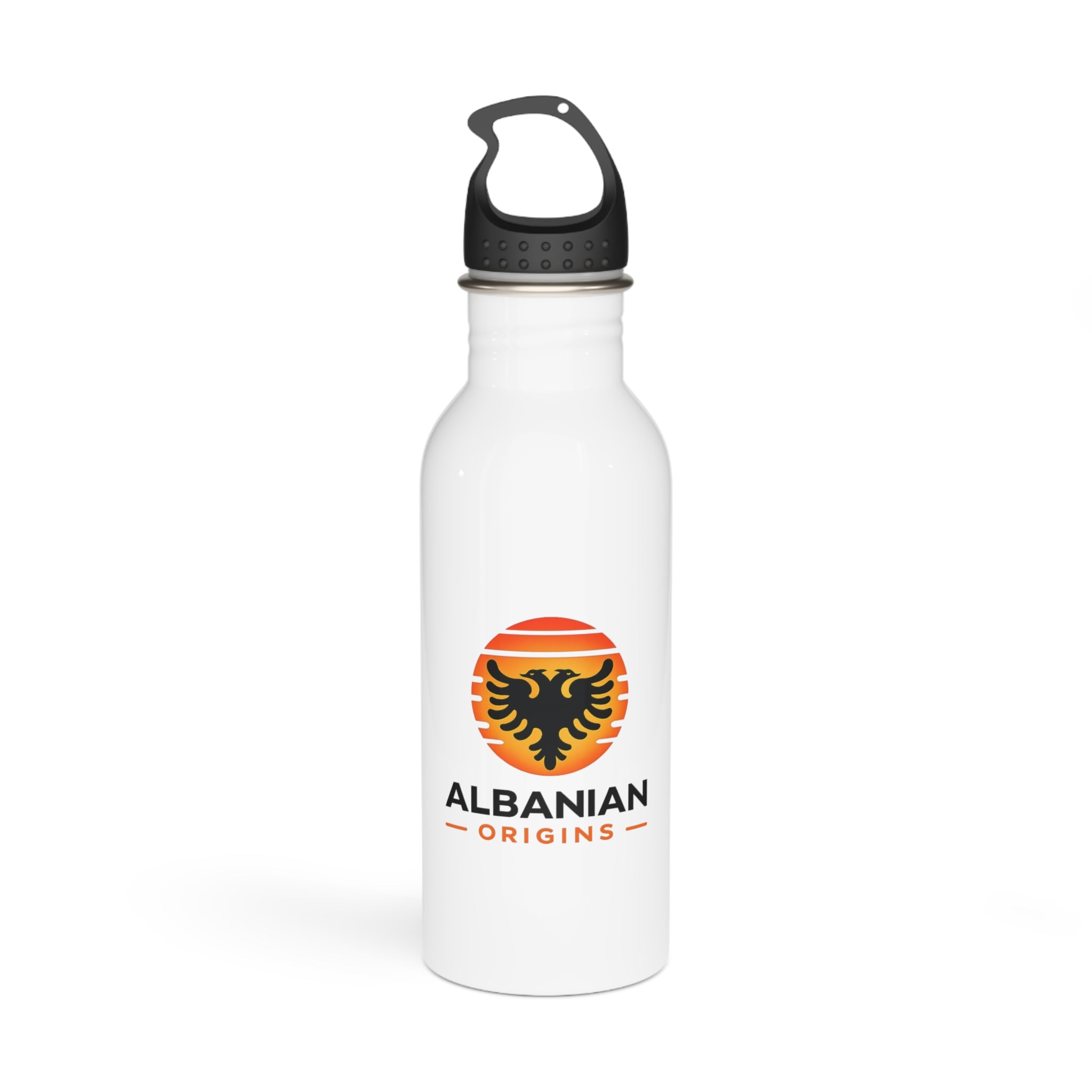 Stainless Steel Water Bottle - Albanian Origins Sun Logo