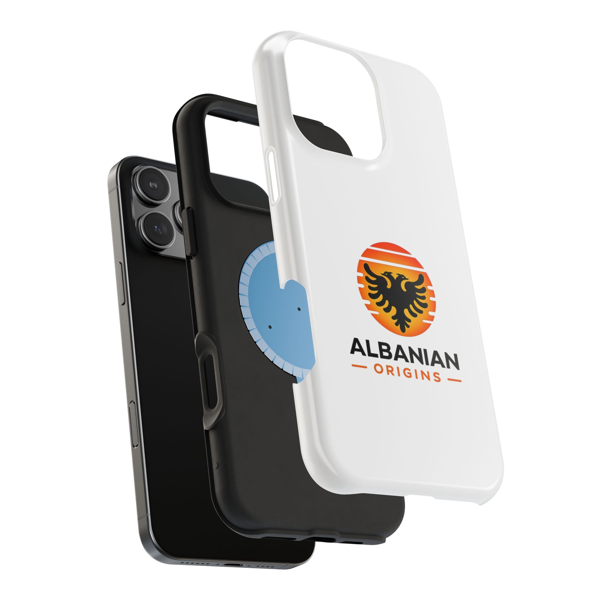 Magnetic Impact-Resistant Cases - Albanian Origins Sun Logo