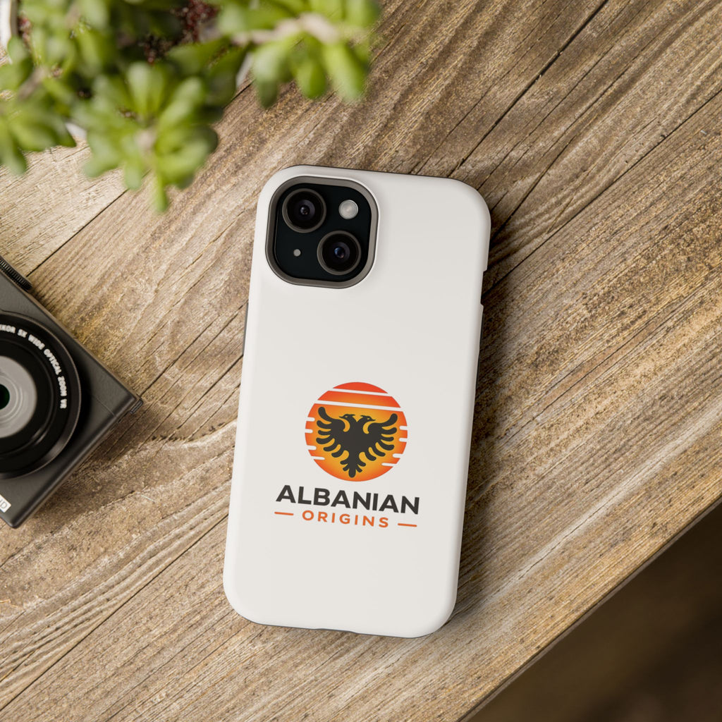 Magnetic Impact-Resistant Cases - Albanian Origins Sun Logo