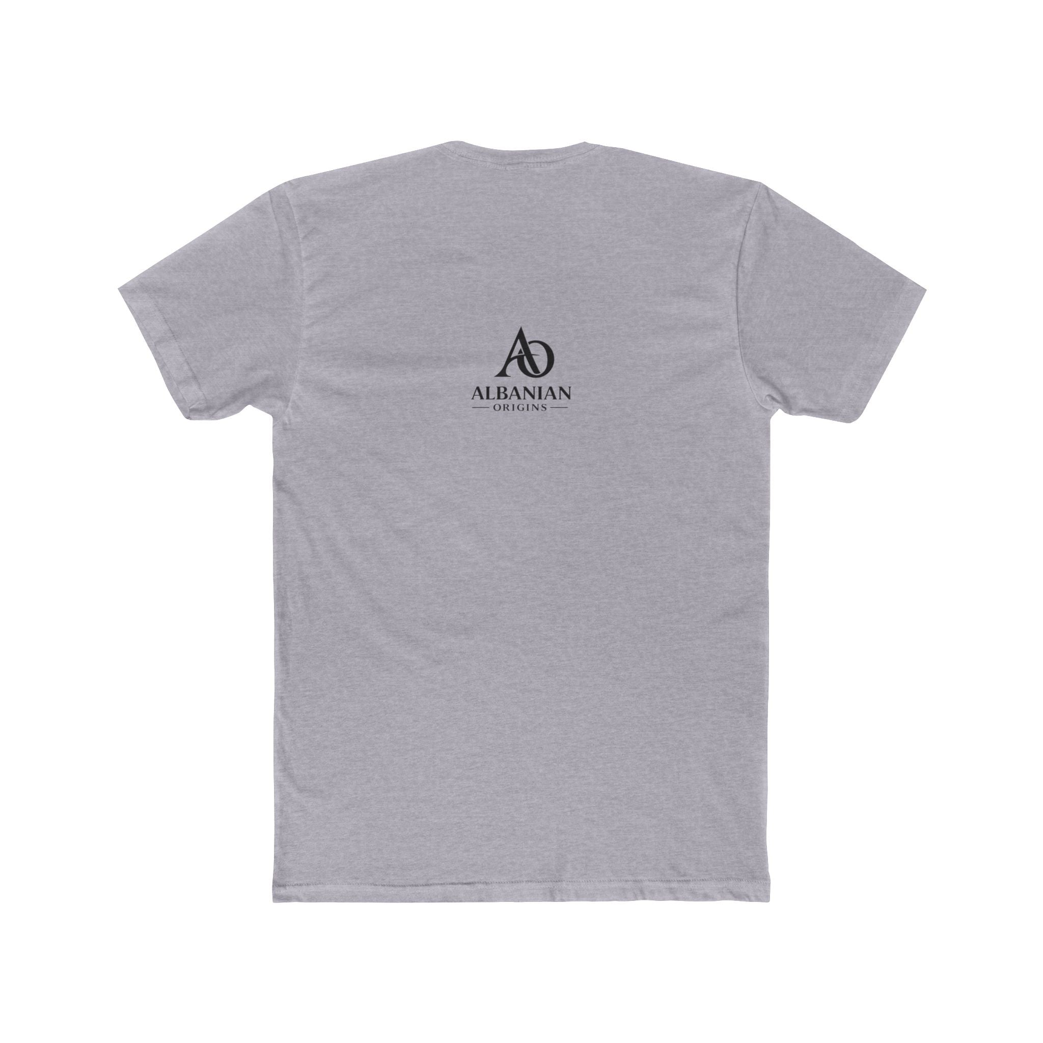 Unisex Cotton Crew Tee - Tribal Eagle Design - Albanian Origins Logo