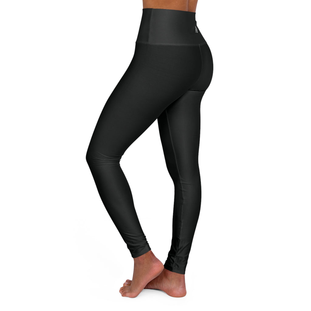 High Waisted Yoga Leggings (AOP) - Albanian Origins