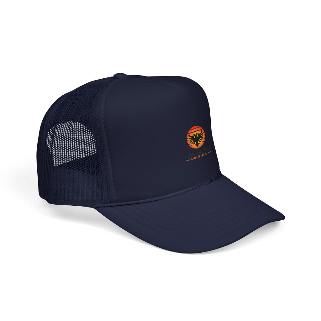 Foam Trucker Hat - Albanian Origins Sun Logo
