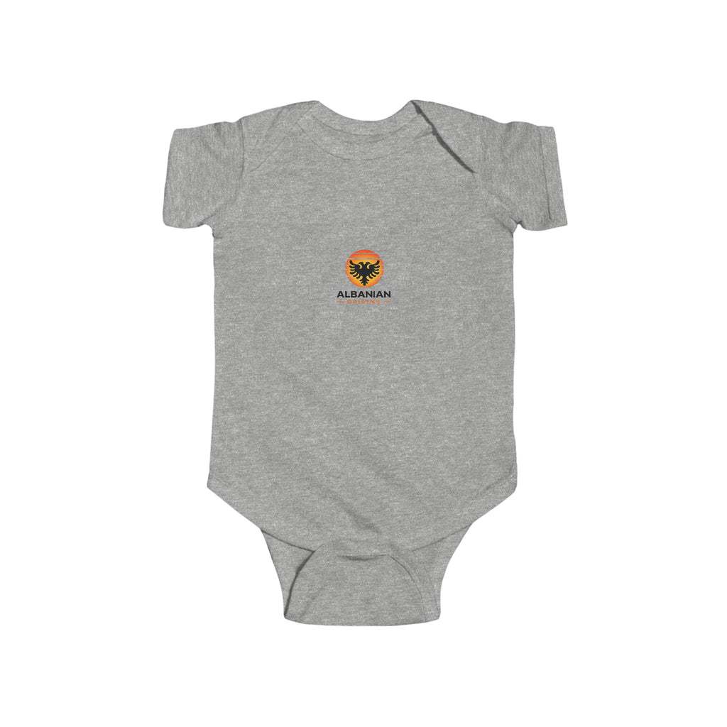 Infant Fine Jersey Bodysuit - Albanian Origins Sun Logo