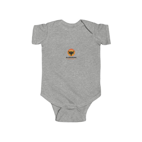 Infant Fine Jersey Bodysuit - Albanian Origins Sun Logo