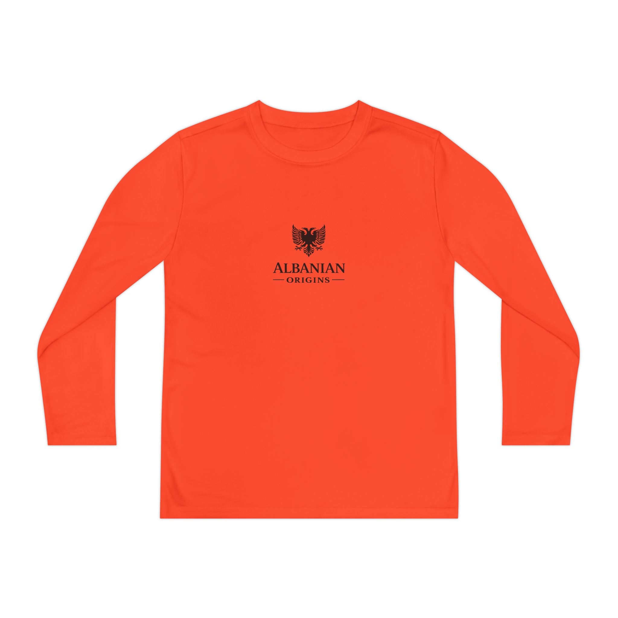Youth Long Sleeve Competitor Tee - Albanian Origins Eagle
