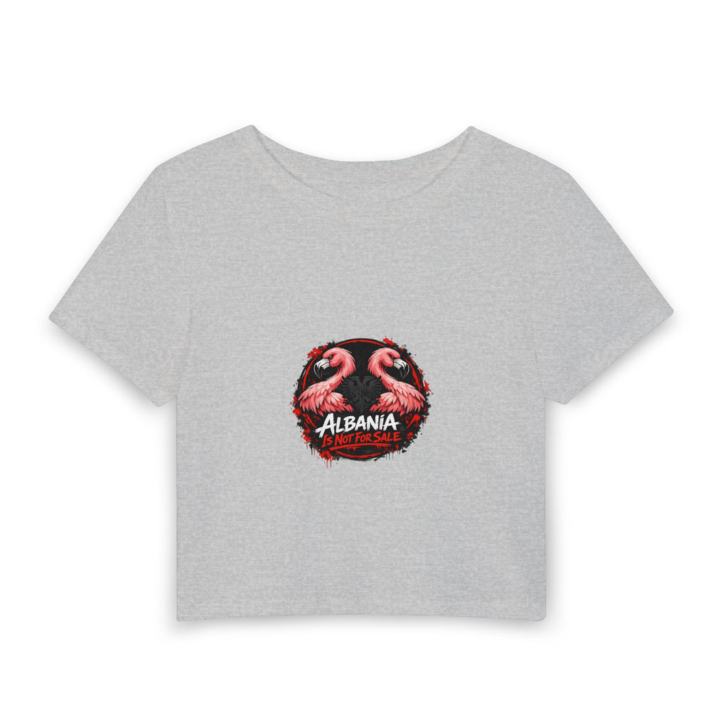 Women's Baby Tee - Albania is not for Sale - Albanian Origins