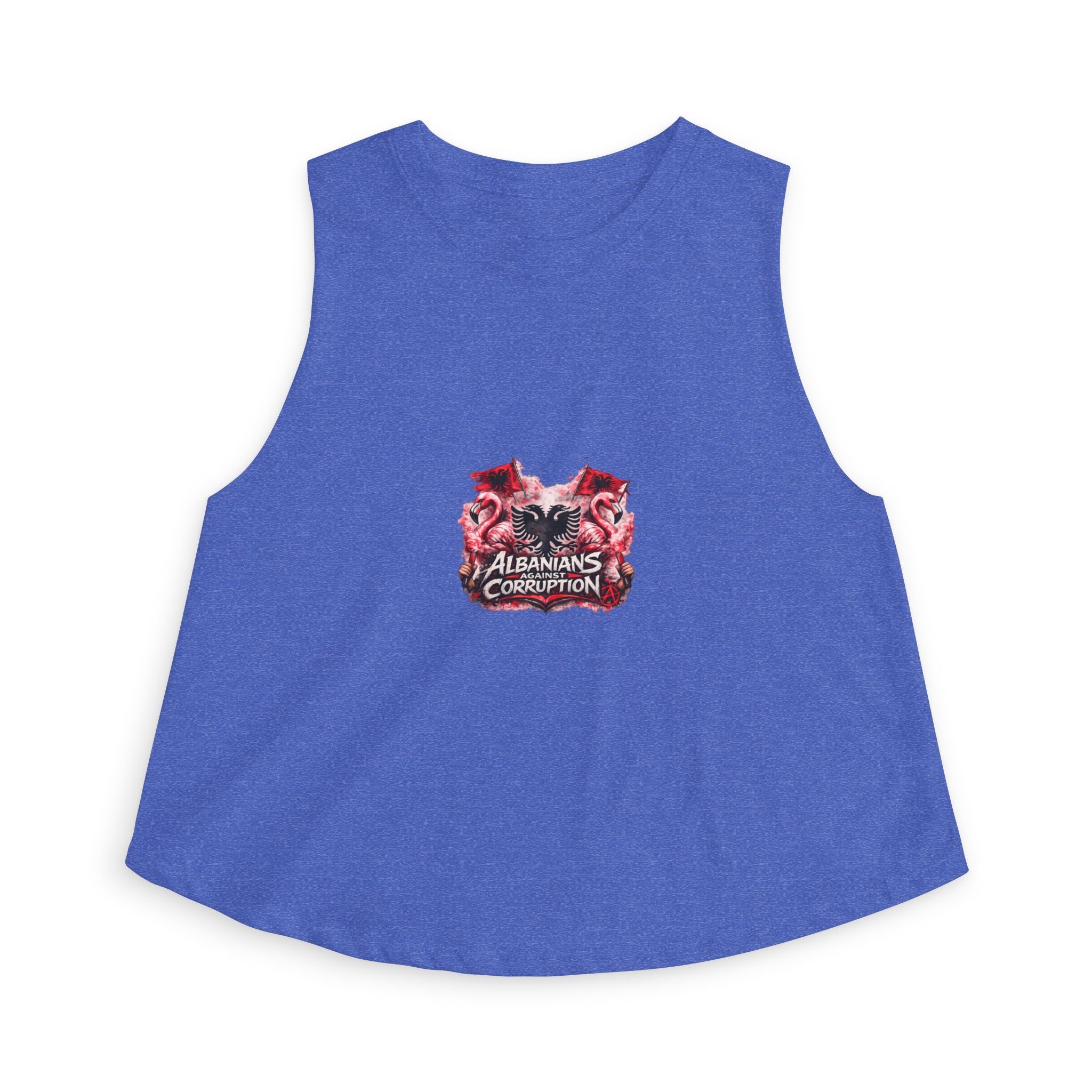 Women's Crop Top - Albanians Against Corruption - Albanian Origins