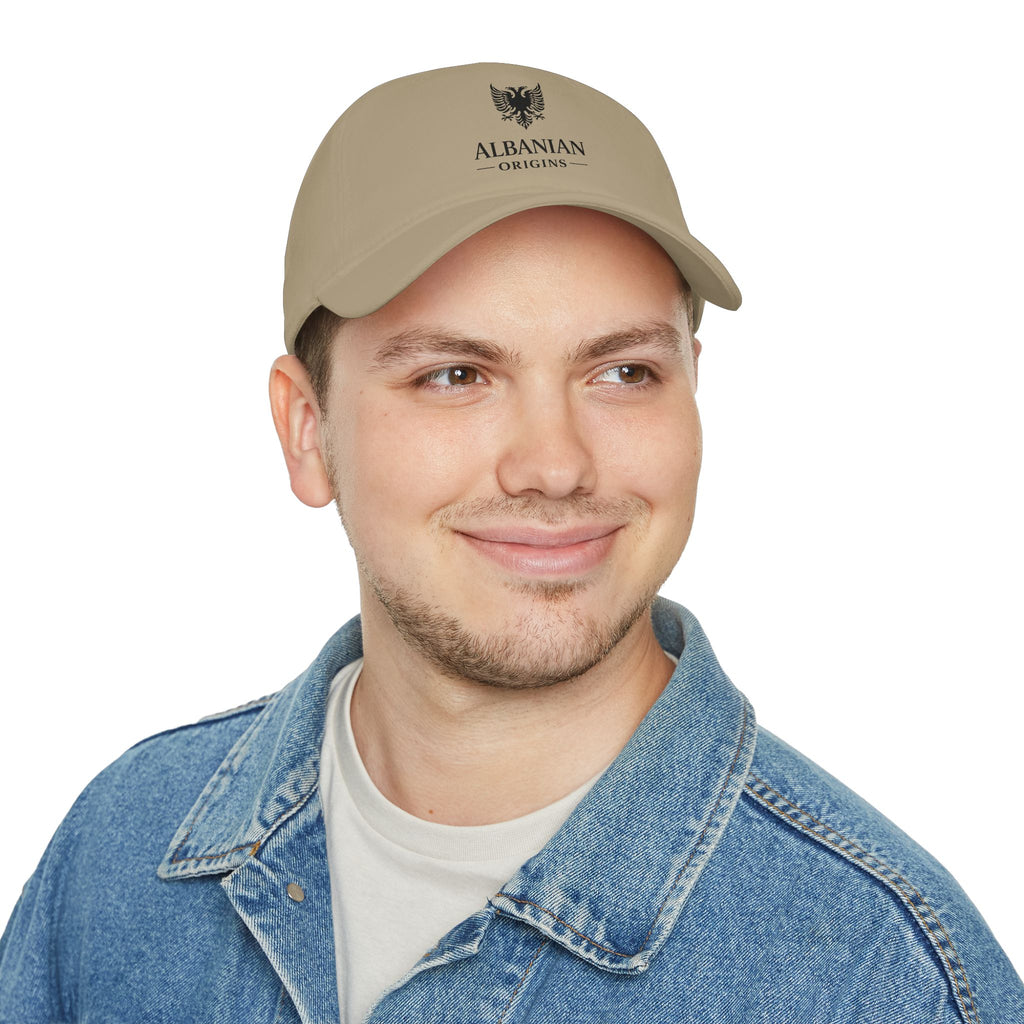 Low Profile Baseball Cap - Albanian Origins Eagle Design