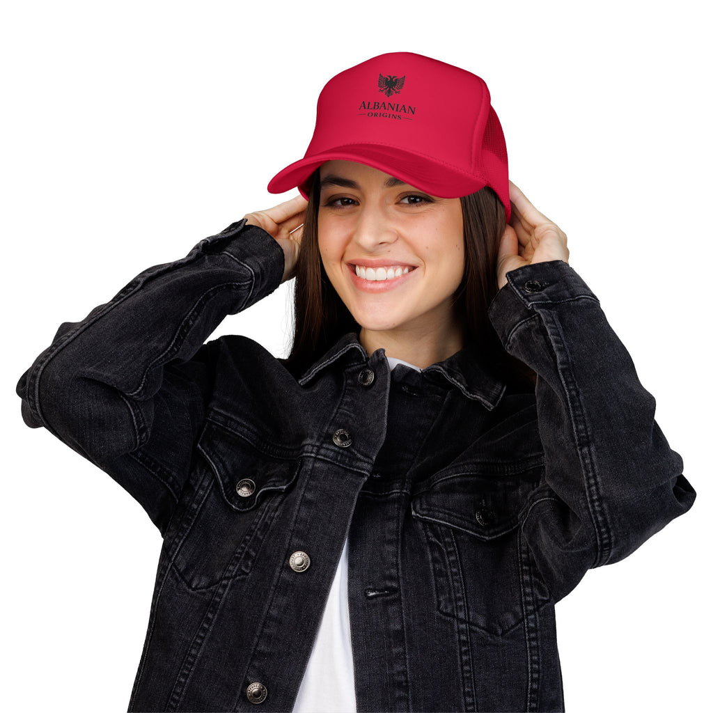 Foam Trucker Hat - Albanian Origins Eagle