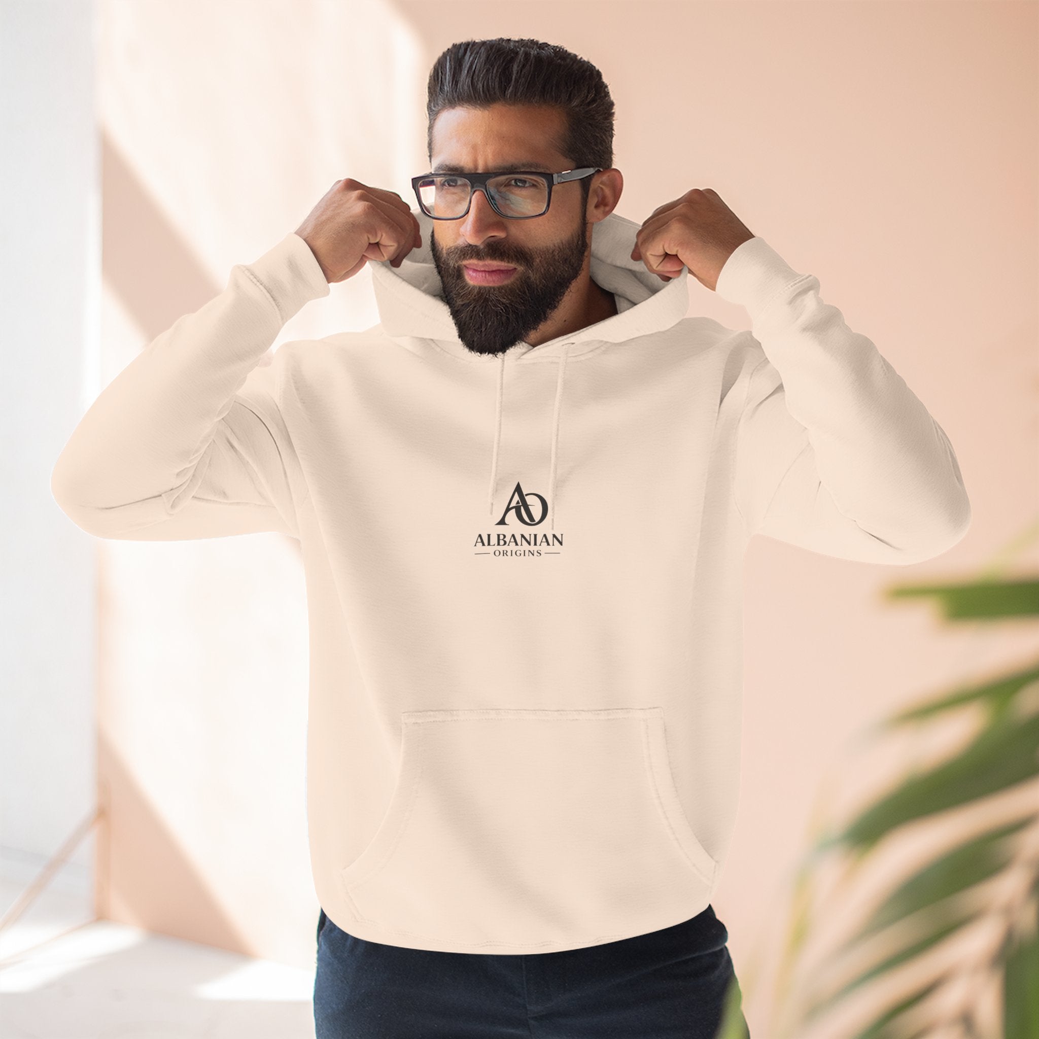 Albanian Origins - Three-Panel Fleece Hoodie