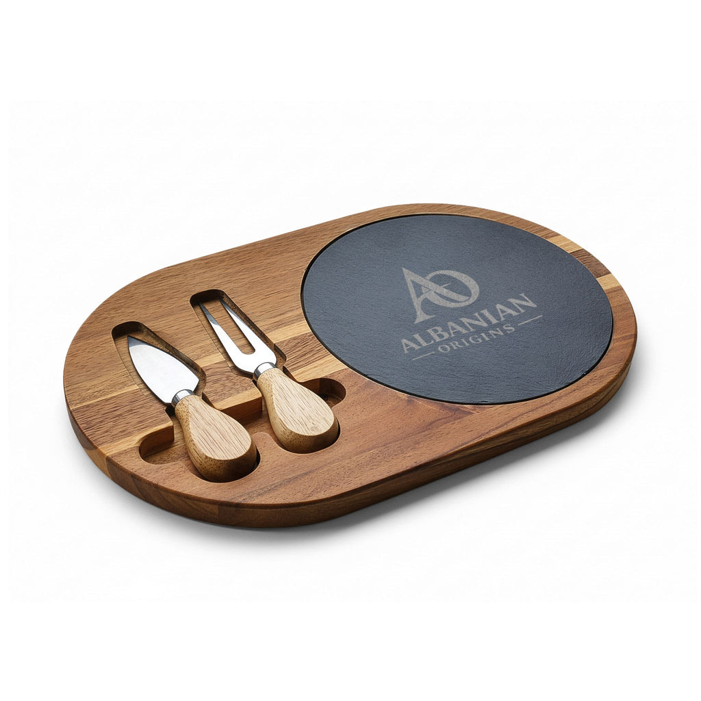 Charcuterie Board (Engraving) - Albanian Origins Logo