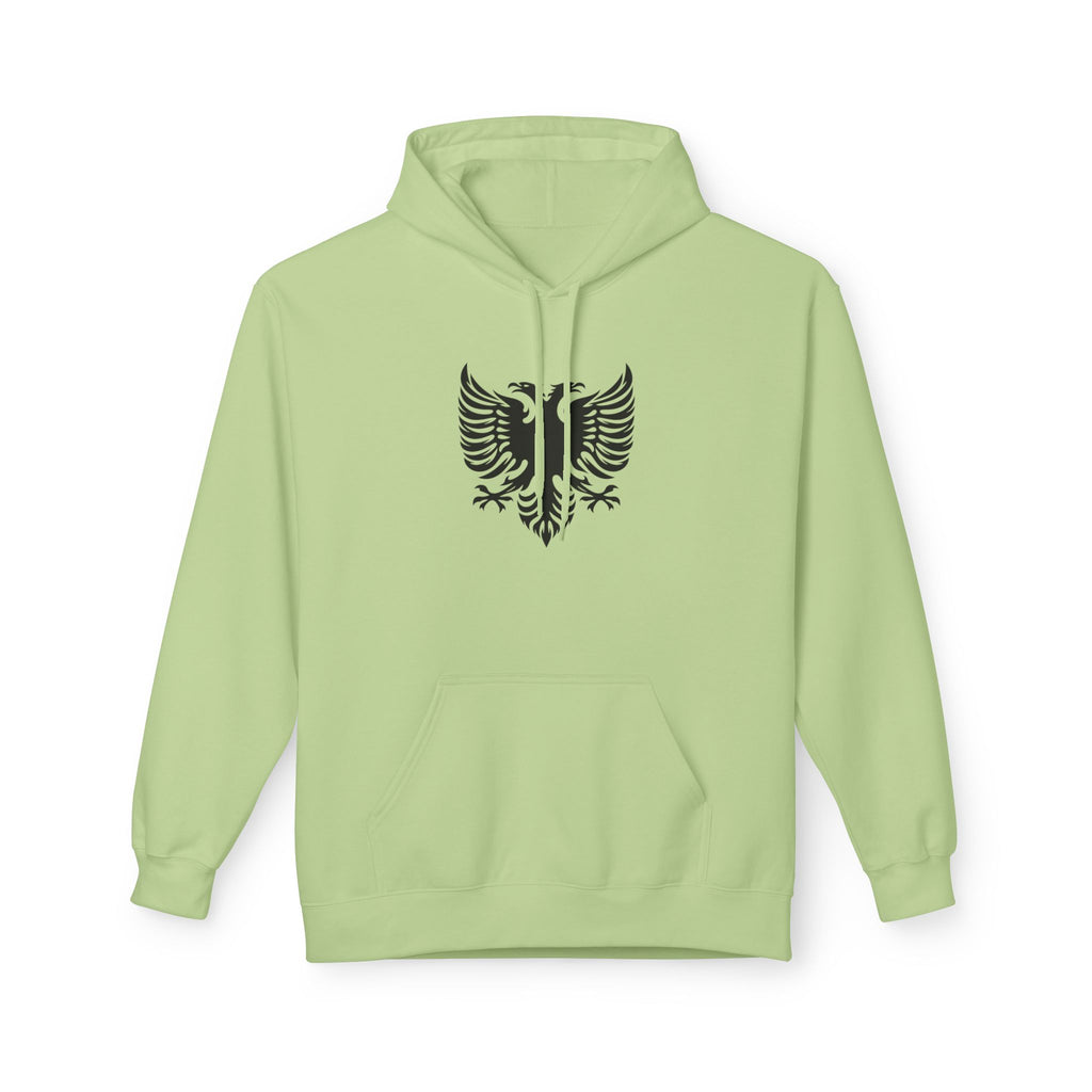 Unisex Midweight Softstyle Fleece Hoodie - Tribal Eagle Design - Albanian Origins