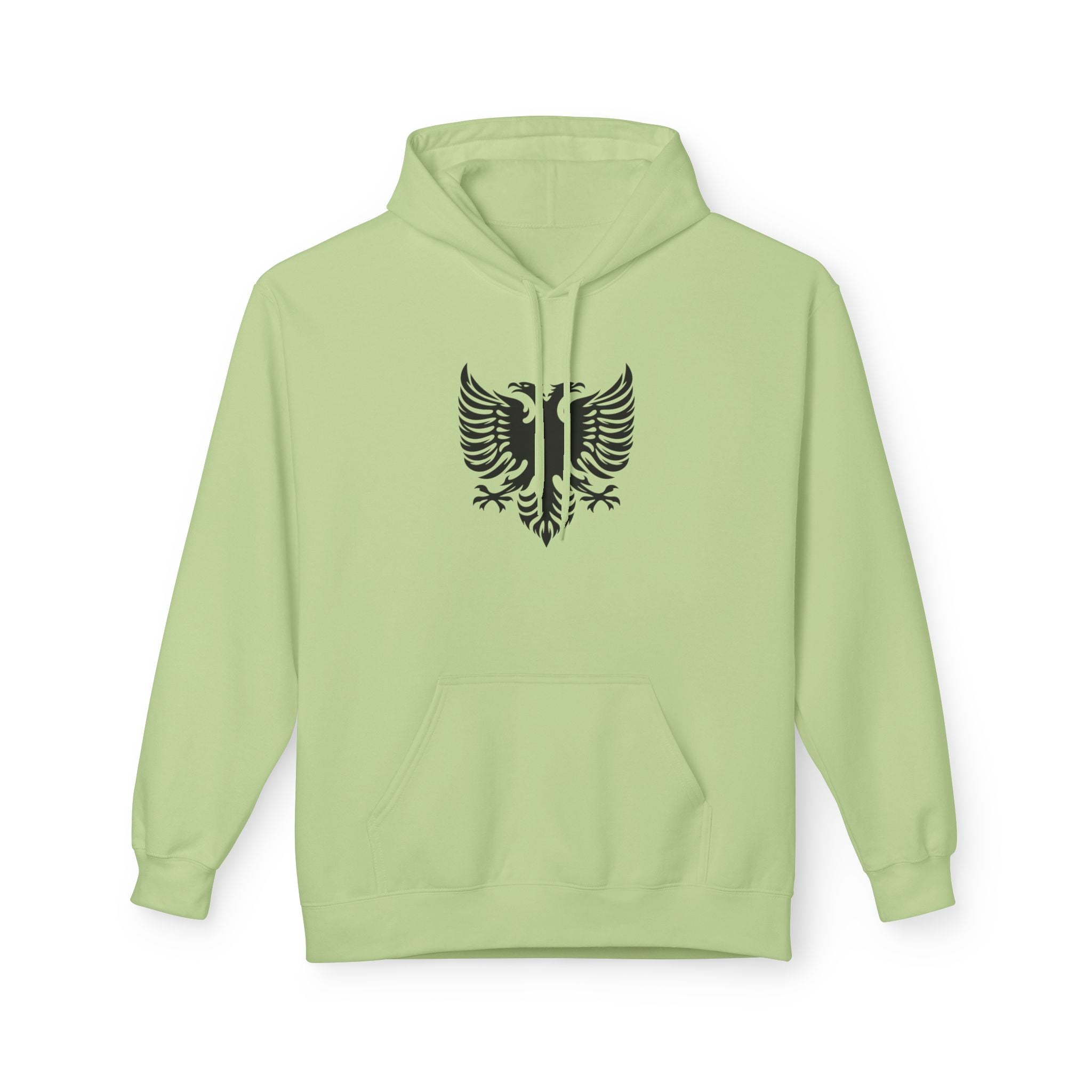 Unisex Midweight Softstyle Fleece Hoodie - Tribal Eagle Design - Albanian Origins