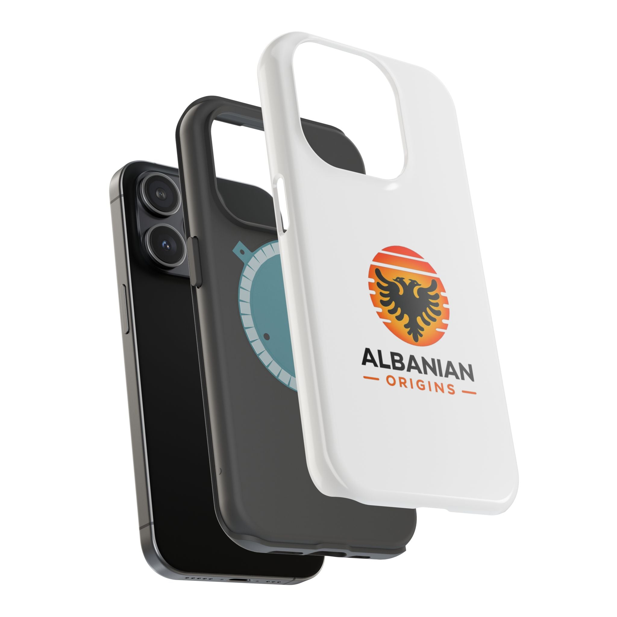 Magnetic Impact-Resistant Cases - Albanian Origins Sun Logo