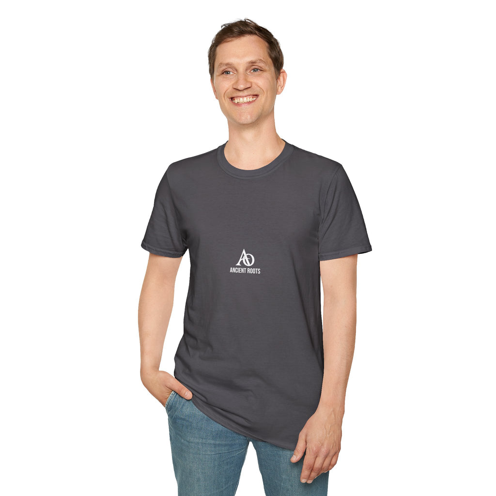 Unisex Softstyle T-Shirt - Albanian Origins - AO Logo - Ancient Roots