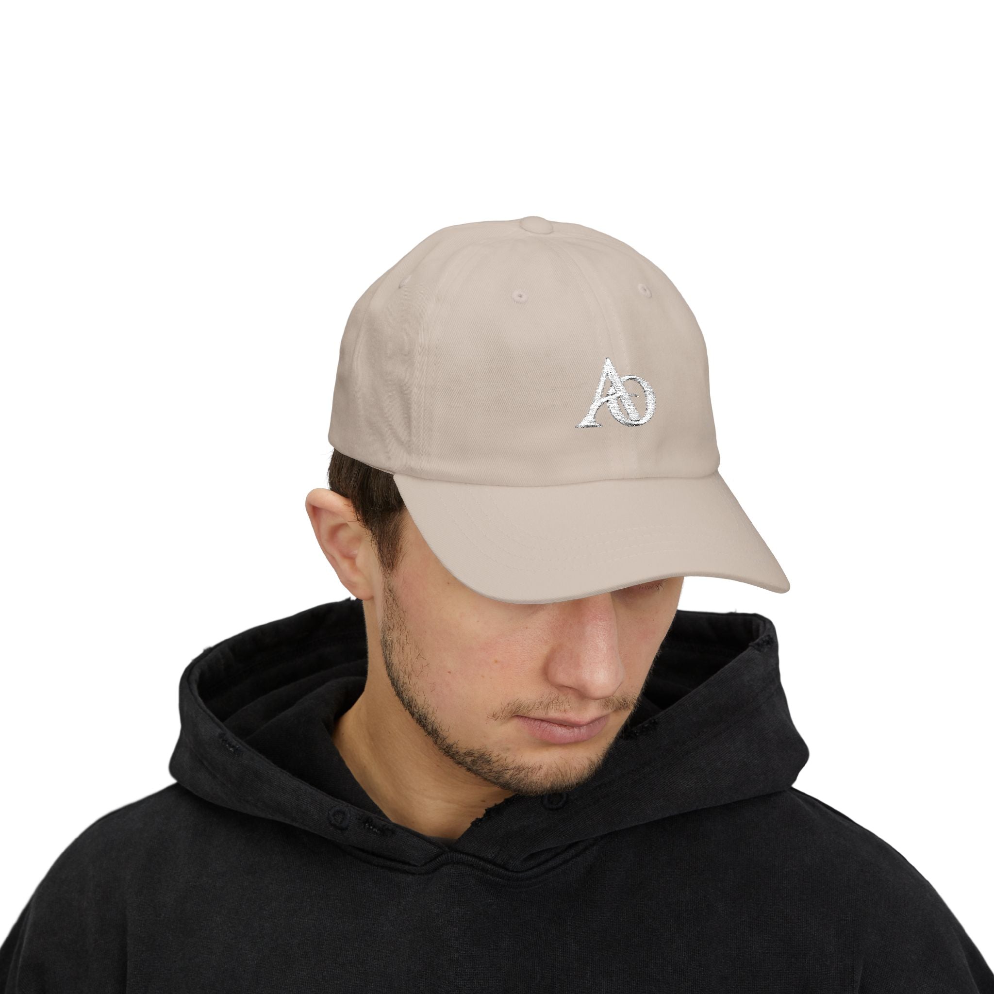 Classic Cap - AO White Logo (Embroidery) - Albanian Origins