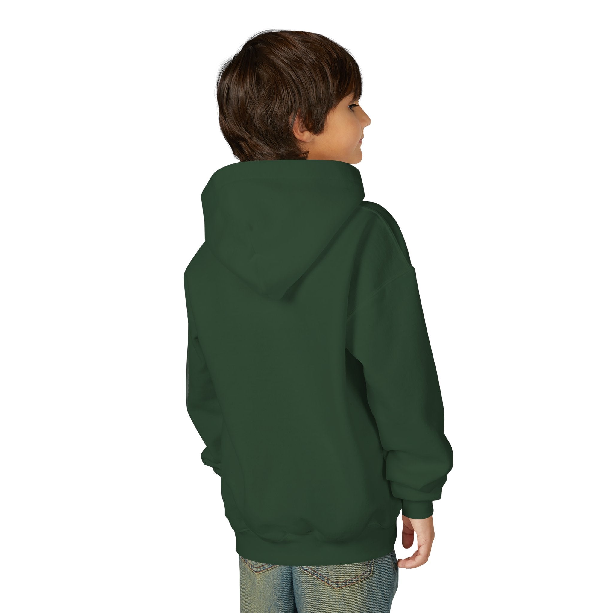 Youth Heavy Blend Hooded Sweatshirt - Albanian Origins Eagle