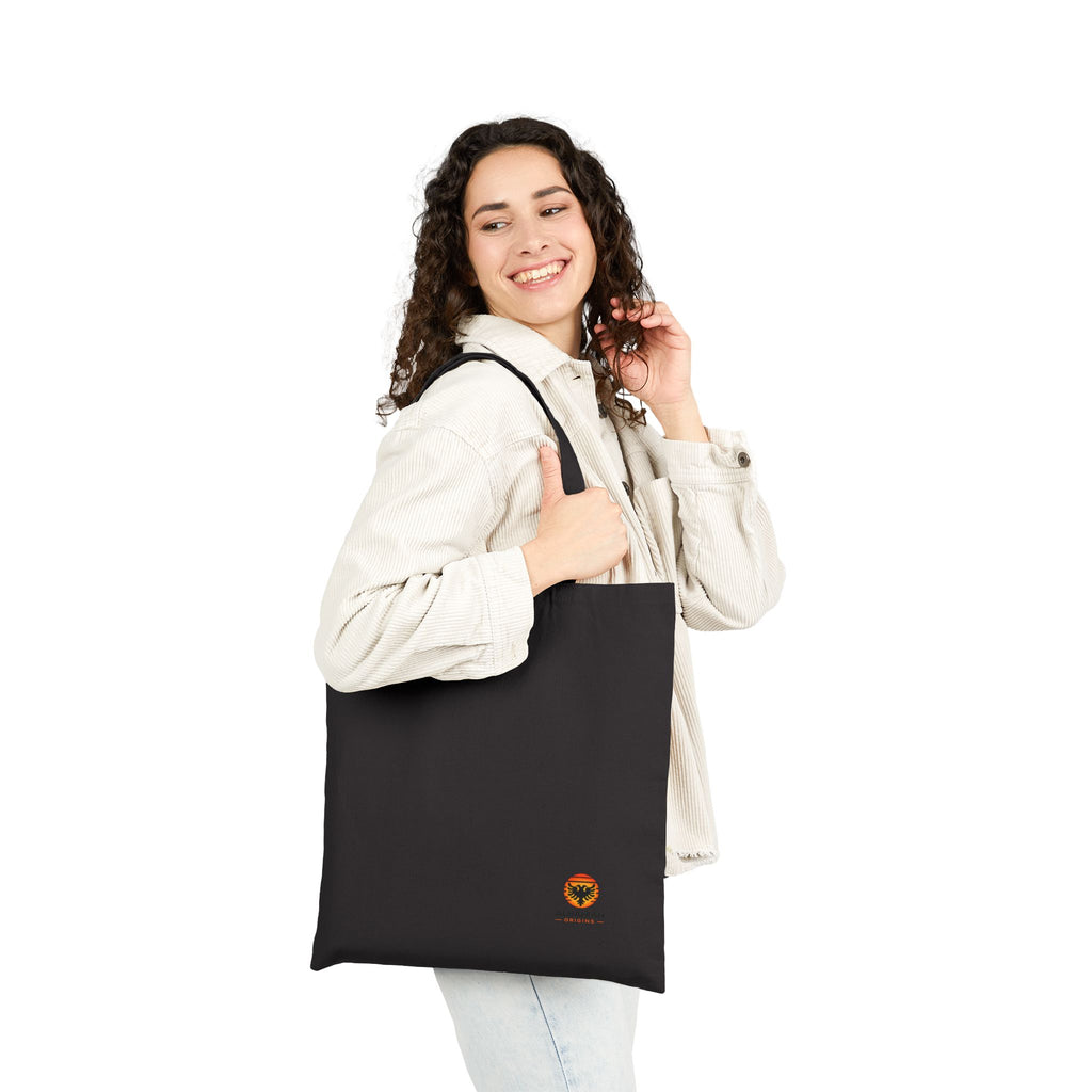 Cotton Canvas Tote Bag - Albanian Origins Sun Logo