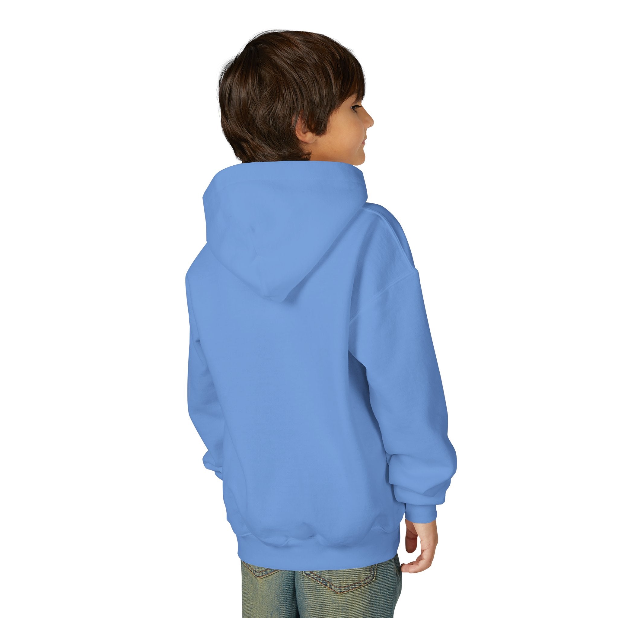 Youth Heavy Blend Hooded Sweatshirt - Albanian Origins Eagle