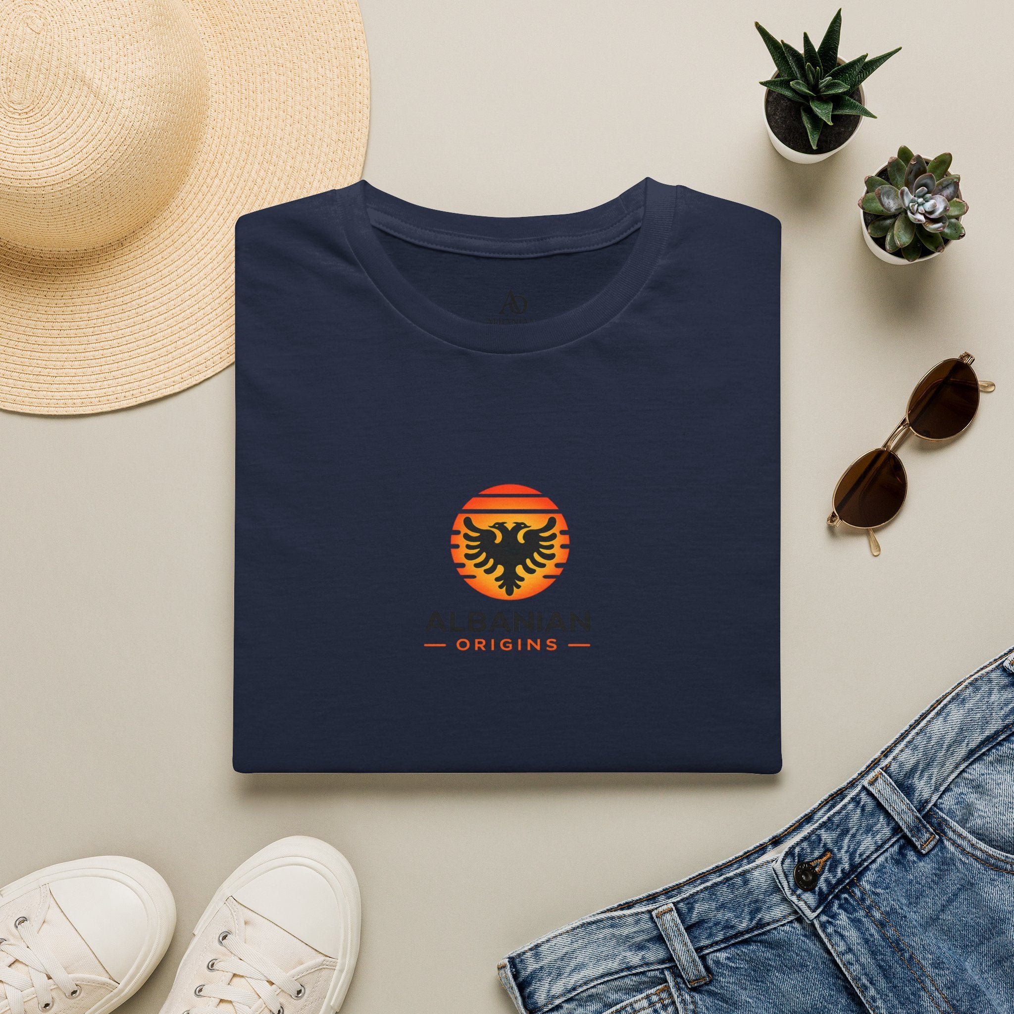 Unisex Softstyle T-Shirt - Albanian Origins Sun Logo