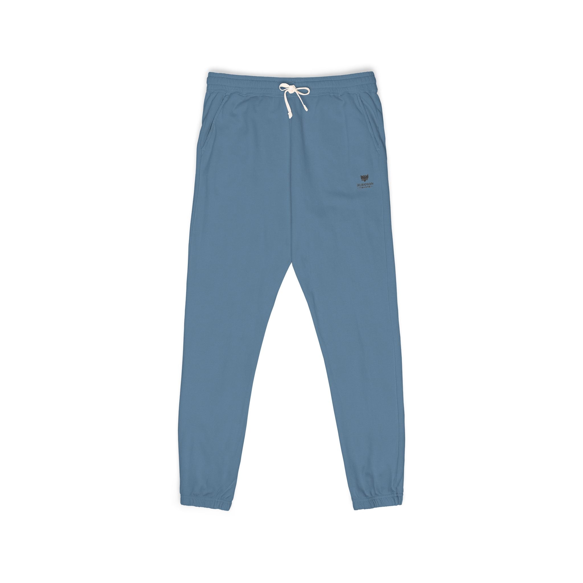 Unisex Garment-Dyed Fleece Sweatpants - Albanian Origins Eagle Design