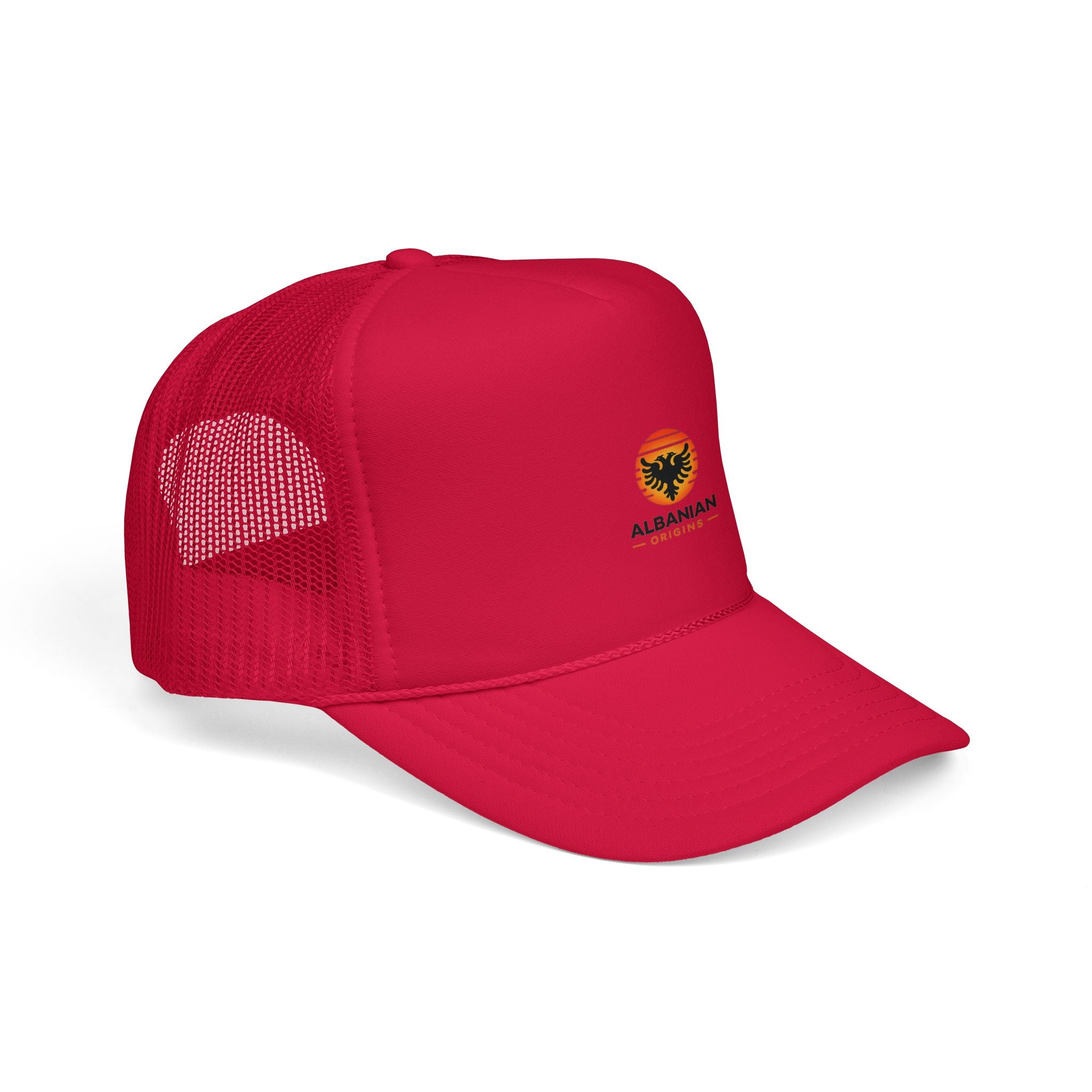Foam Trucker Hat - Albanian Origins Sun Logo