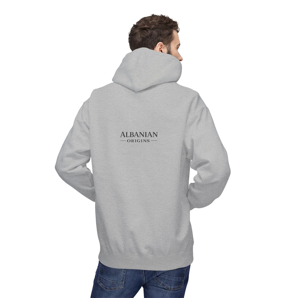 Unisex Midweight Softstyle Fleece Hoodie - Tribal Eagle  Design - Albanian Origins
