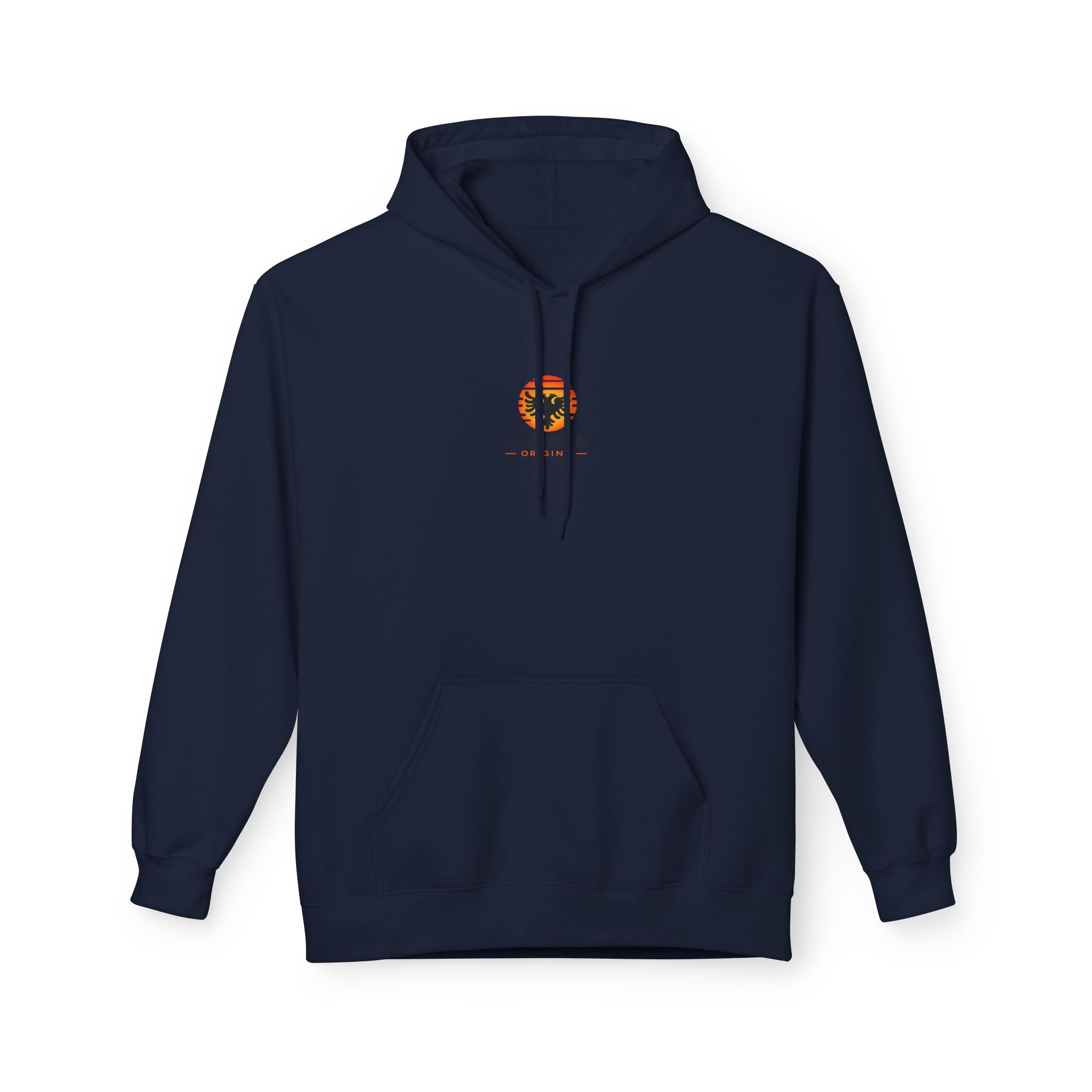 Unisex Midweight Softstyle Fleece Hoodie - Albanian Origins Sun Logo
