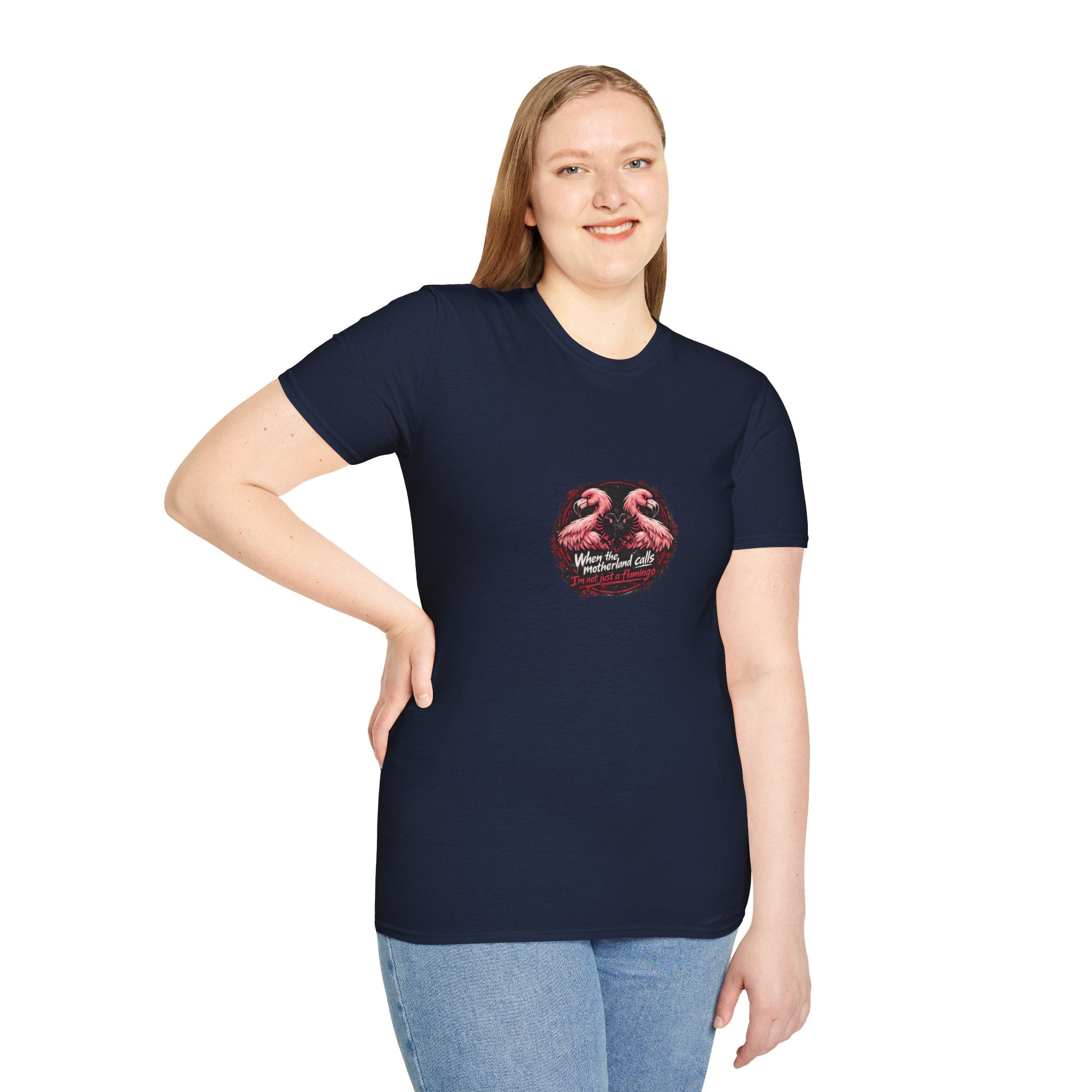 Unisex Softstyle T-Shirt - Motherland Calls - Albanian Origins