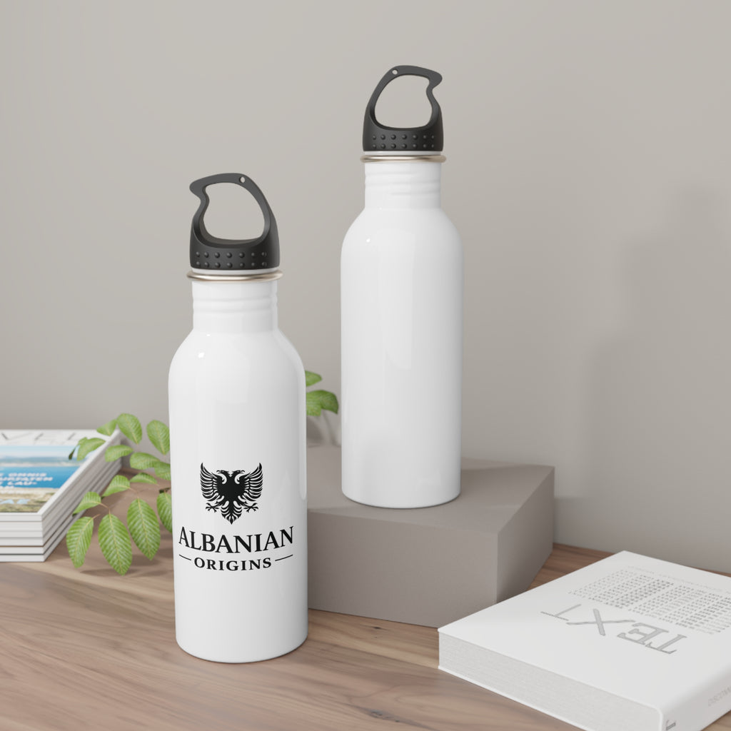 Stainless Steel Water Bottle - Albanian Origins Eagle Logo