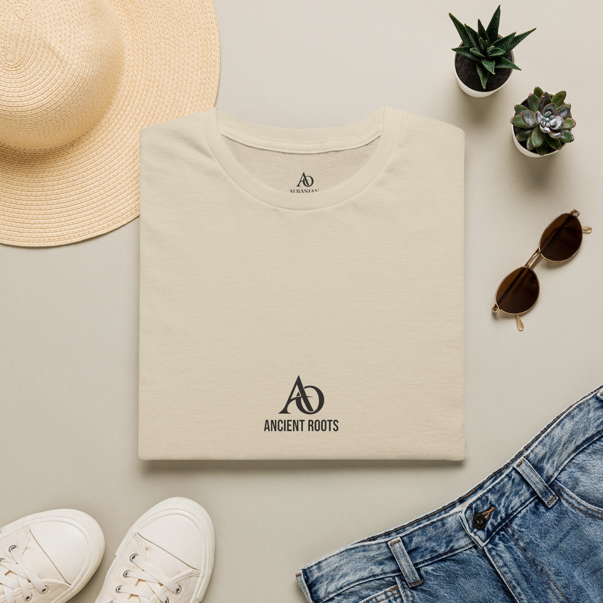 Unisex Softstyle T-Shirt - Albanian Origins - AO Logo - Ancient Roots
