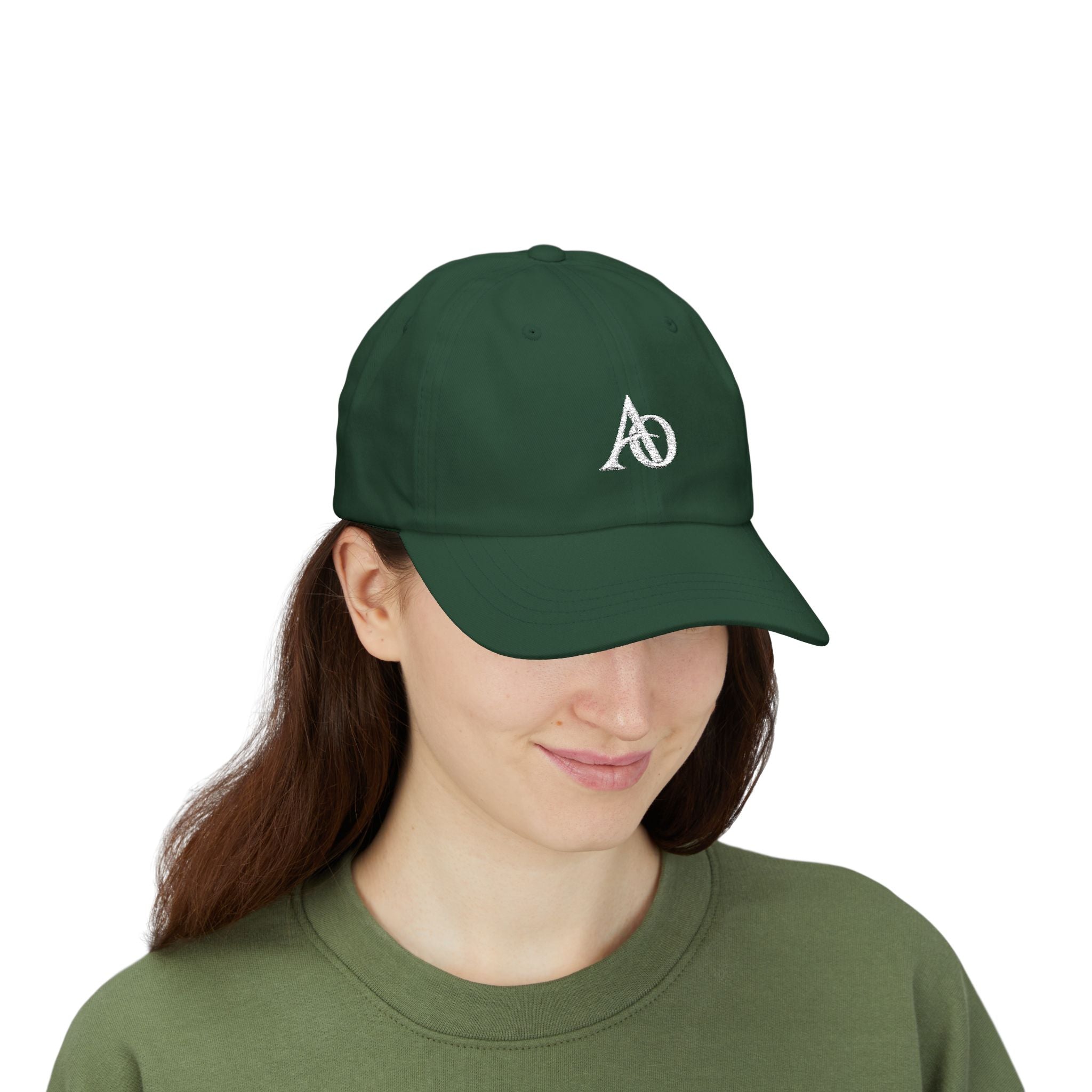 Classic Cap - AO White Logo (Embroidery) - Albanian Origins